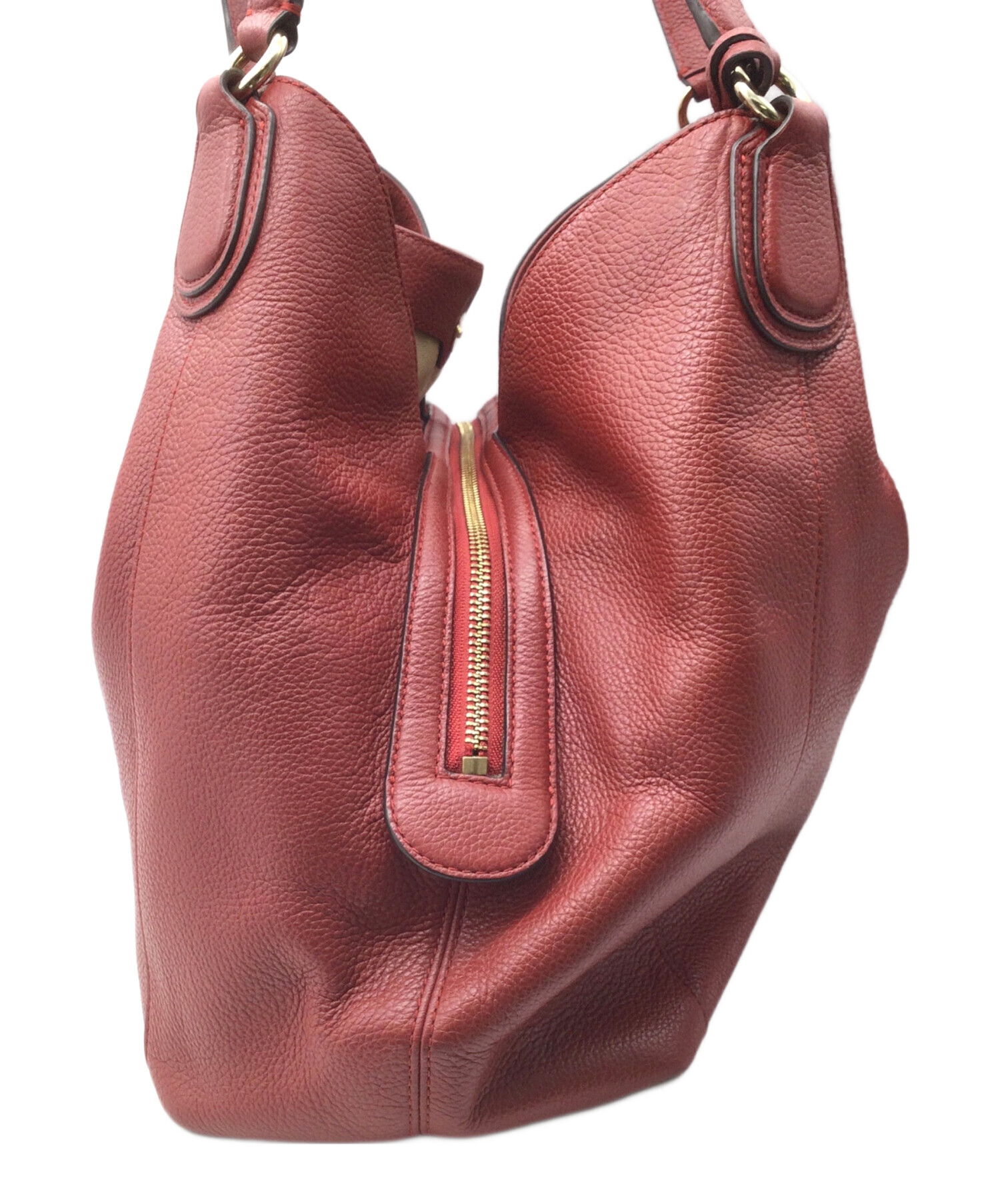 中古・古着通販】COACH (コーチ) ハンドバッグ レッド レッド