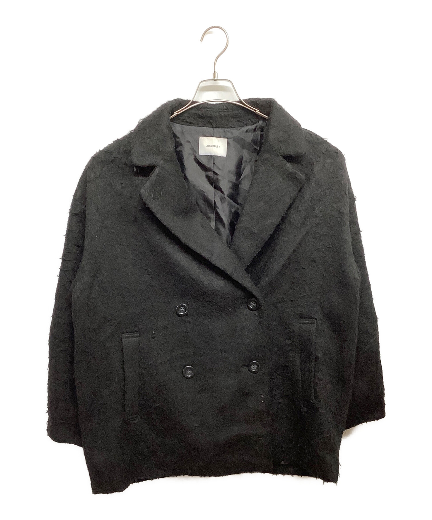 【新品未使用】早い者勝ち‼️Discoat シャギーミドルコート（アイボリー) 中古・古着通販】Discoat (ディスコート) シャギーミドルコート