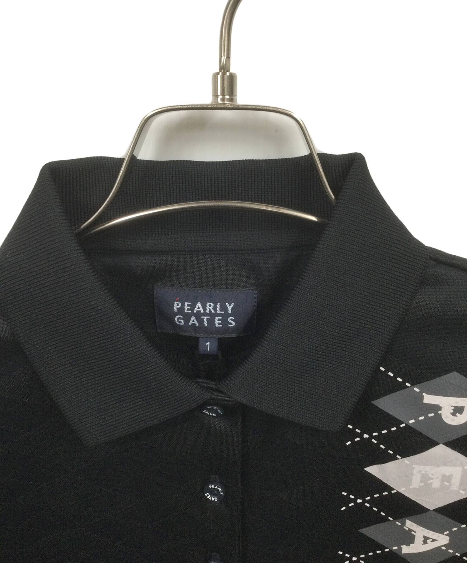 中古・古着通販】PEARLY GATES (パーリーゲイツ) ロゴ半袖ポロシャツ 