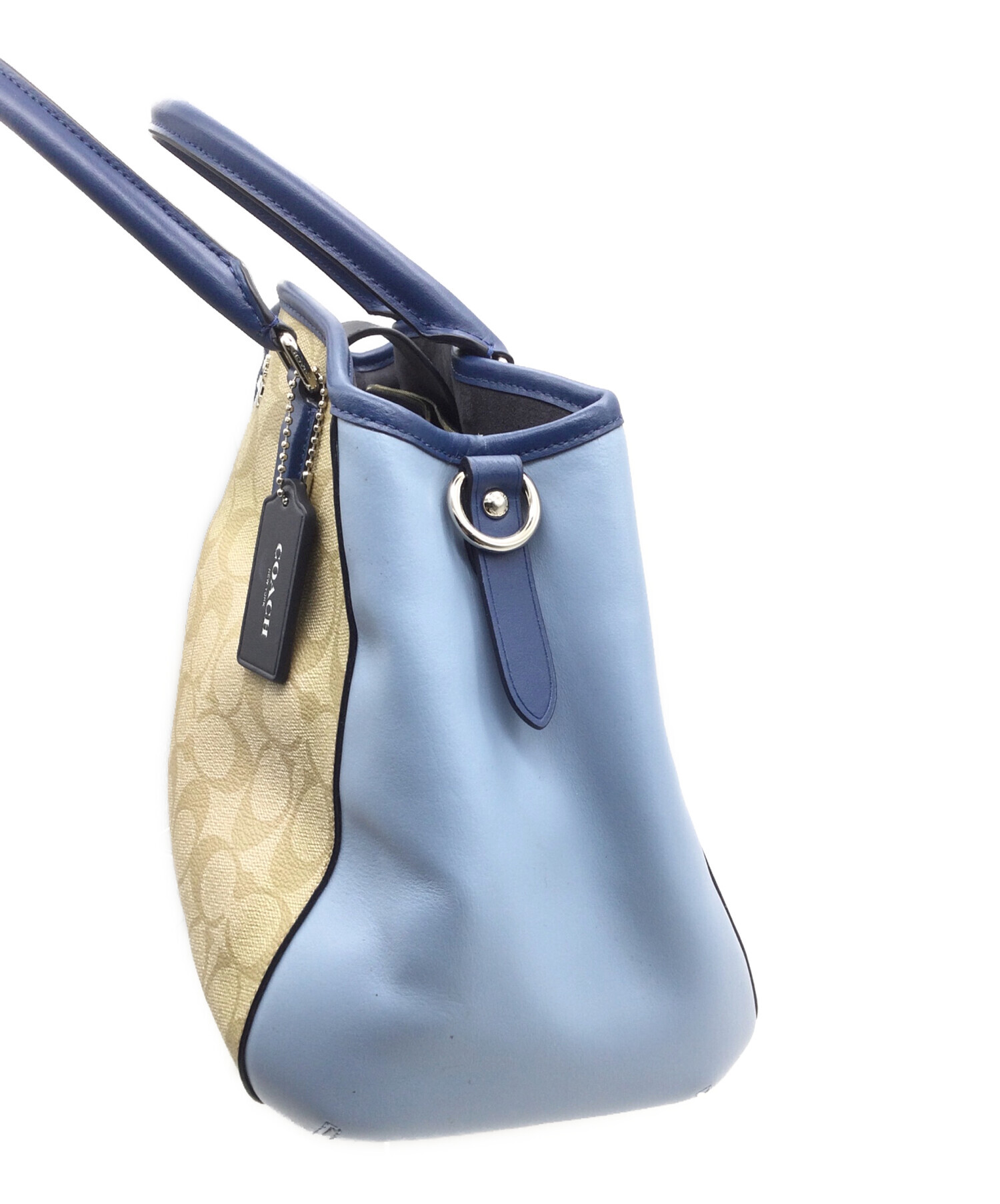 中古・古着通販】COACH (コーチ) シグネチャーハンドバッグ