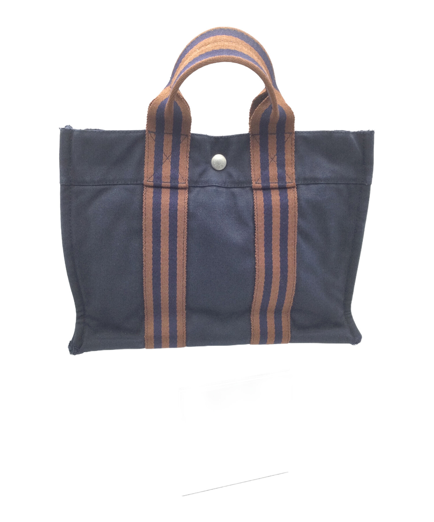 中古・古着通販】HERMES (エルメス) フールトゥ ハンドバッグ ネイビー 