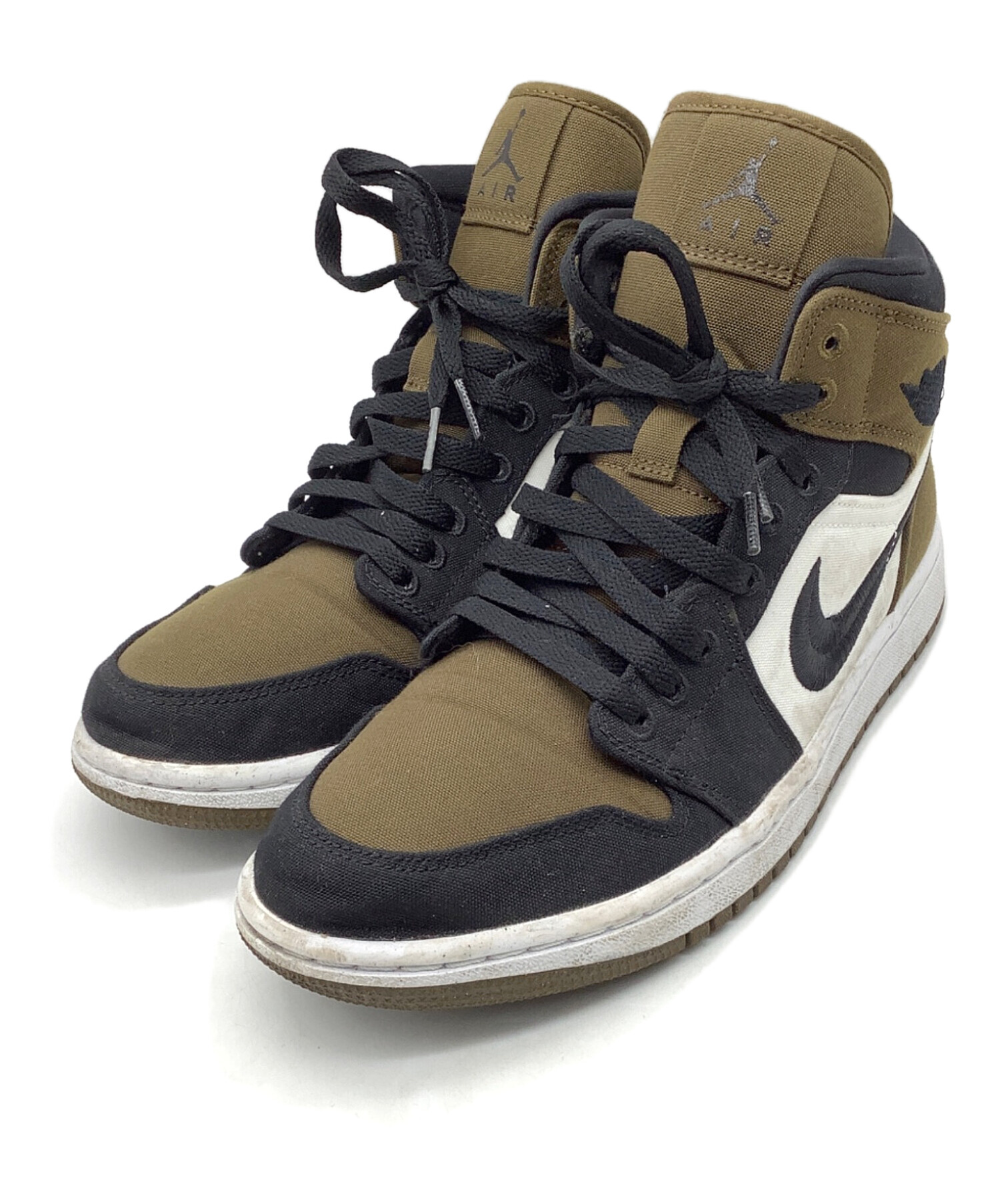 中古・古着通販】NIKE (ナイキ) AIR JORDAN 1 MID SE ブラック 