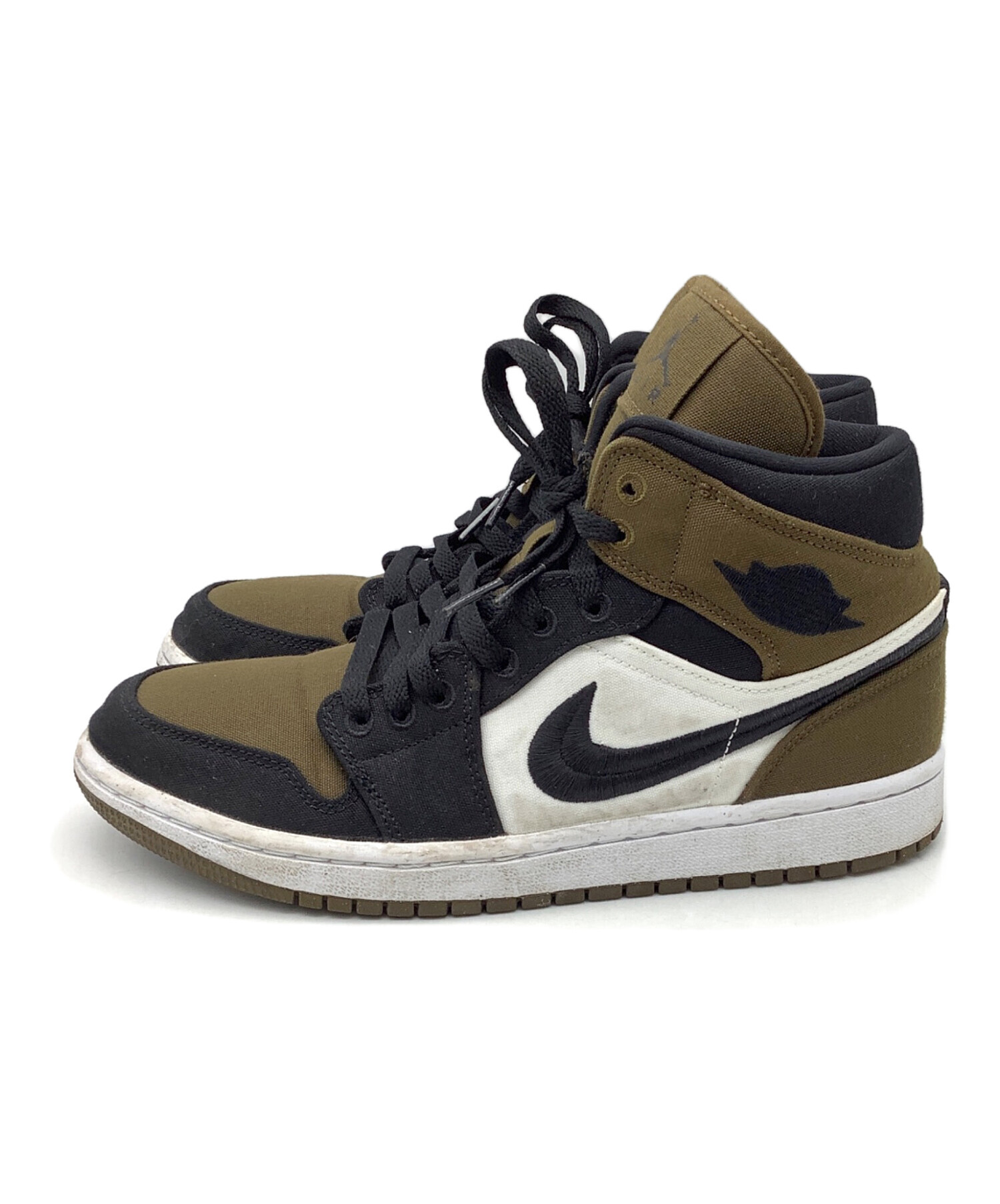 中古・古着通販】NIKE (ナイキ) AIR JORDAN 1 MID SE ブラック 