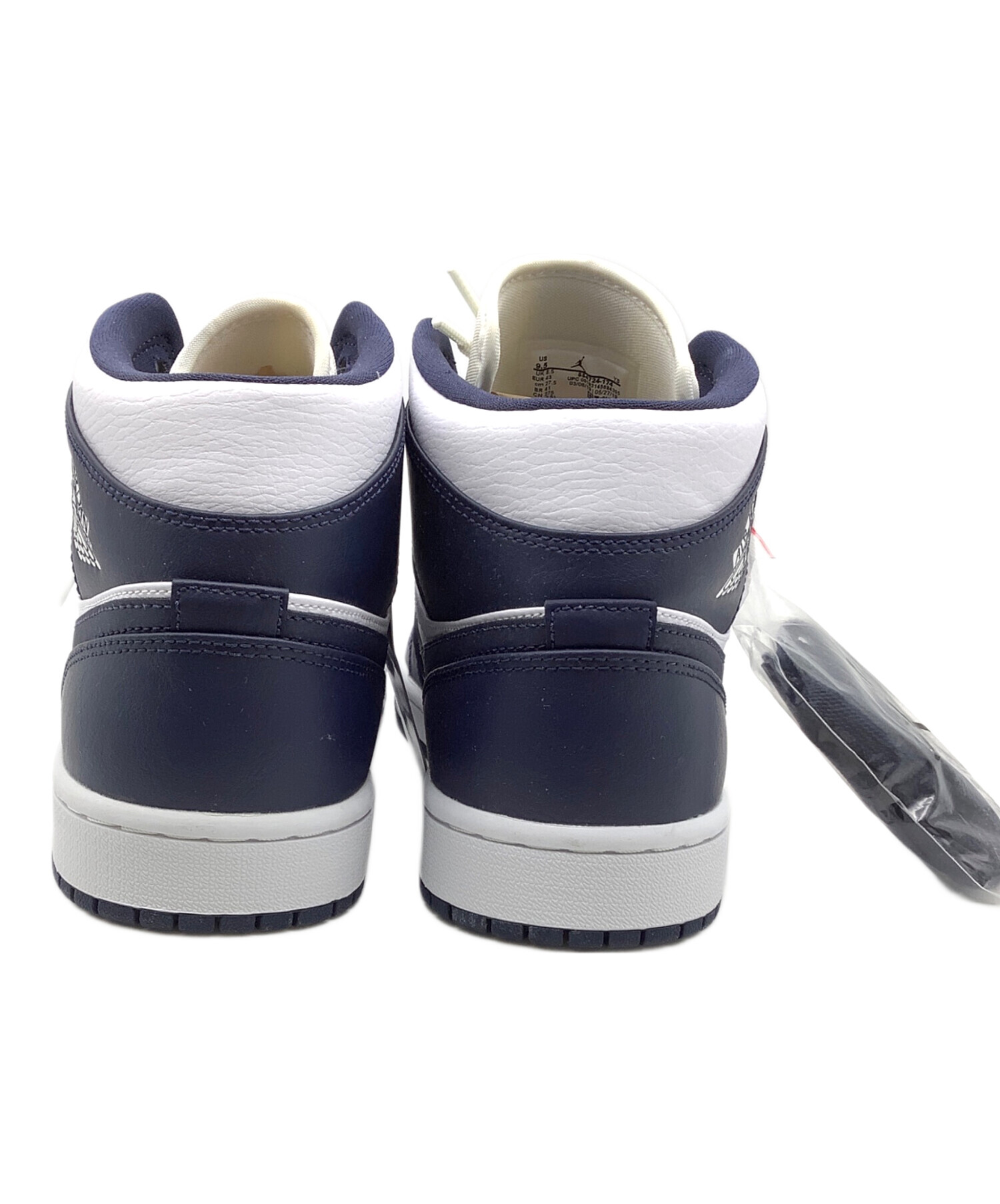 中古・古着通販】NIKE (ナイキ) Air Jordan 1 Mid White Metallic Gold