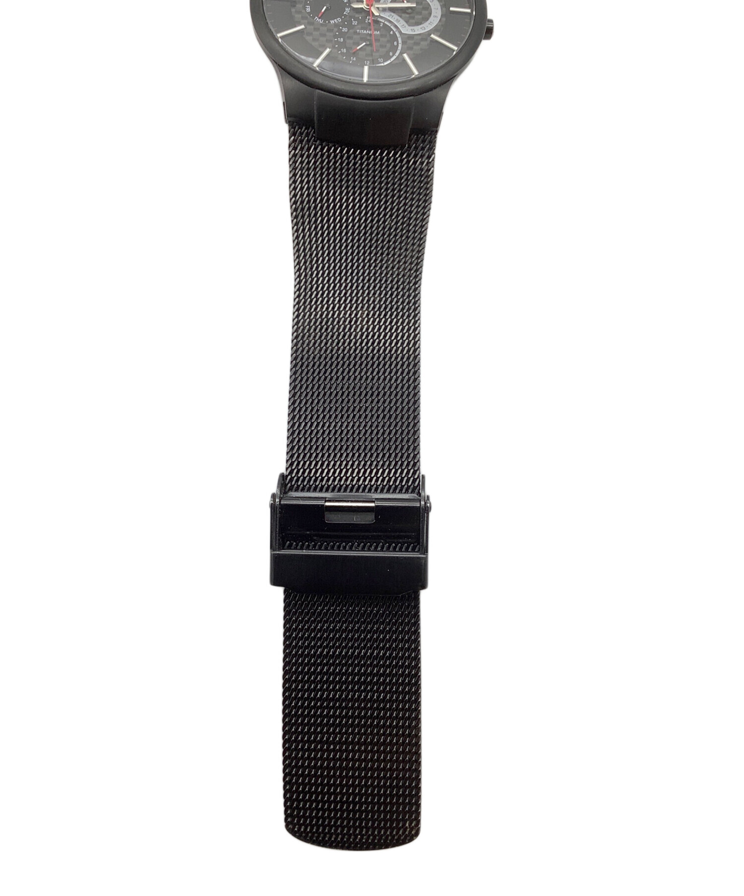中古・古着通販】SKAGEN (スカーゲン) 腕時計 ブラック ブラック