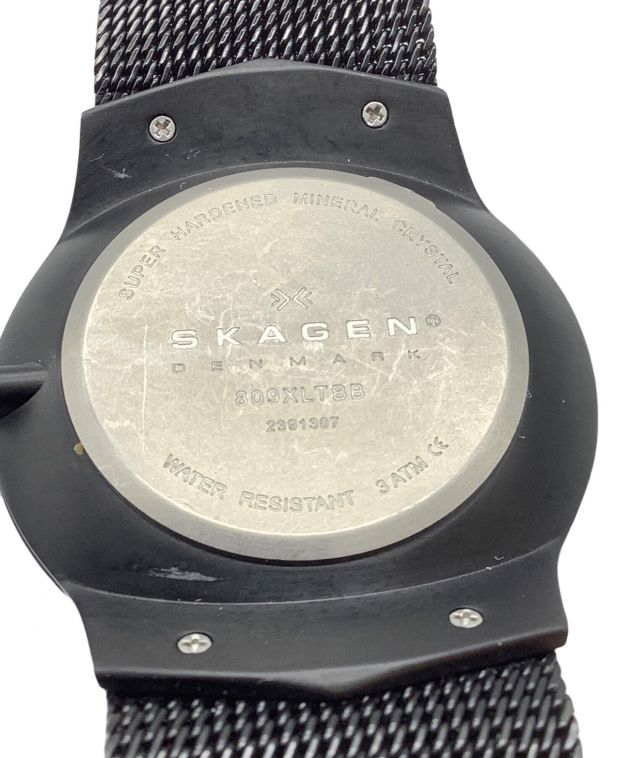 中古・古着通販】SKAGEN (スカーゲン) 腕時計 ブラック ブラック