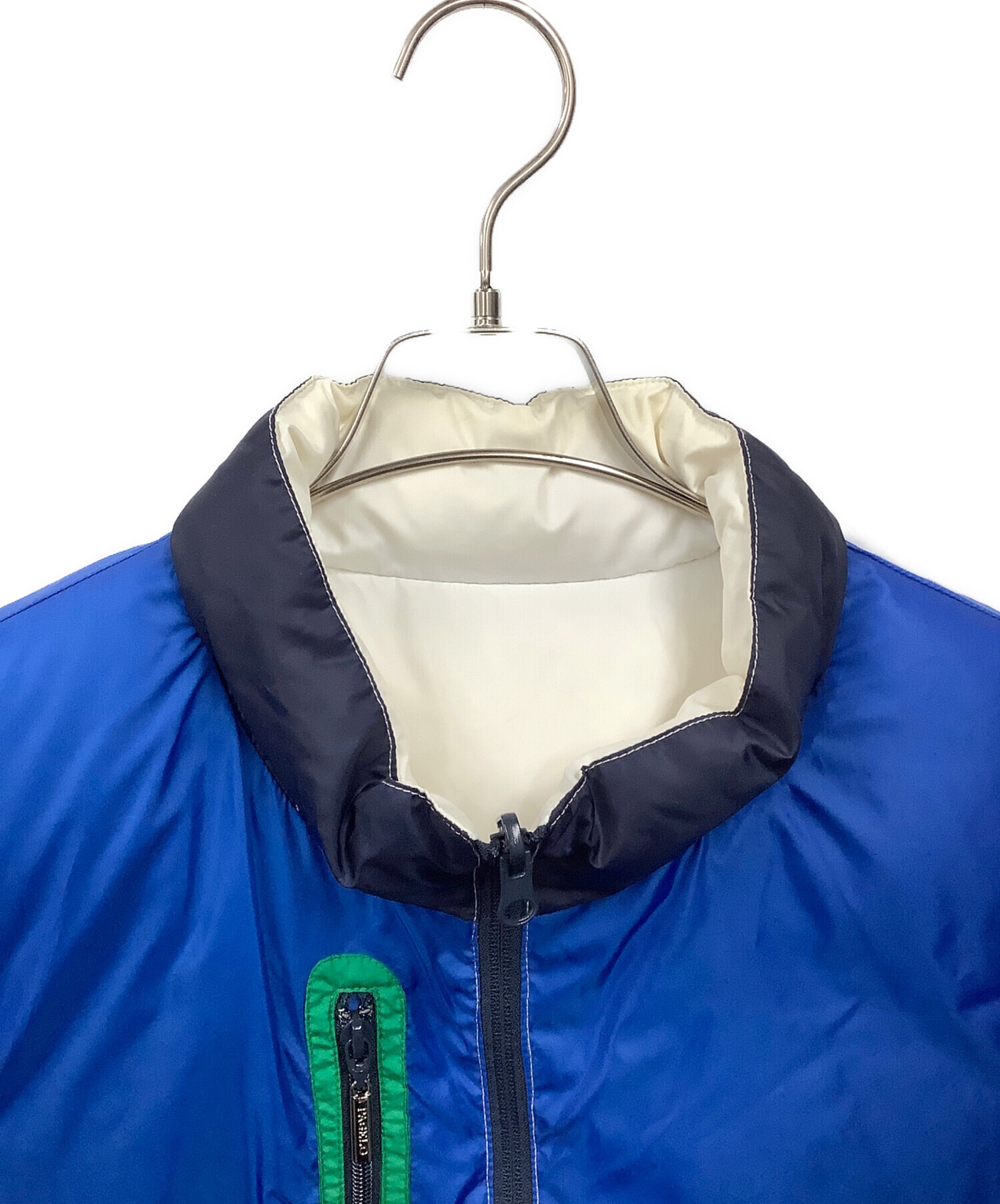 中古・古着通販】PAGELO (パジェロ) ダウンベスト ブルー×ネイビー 