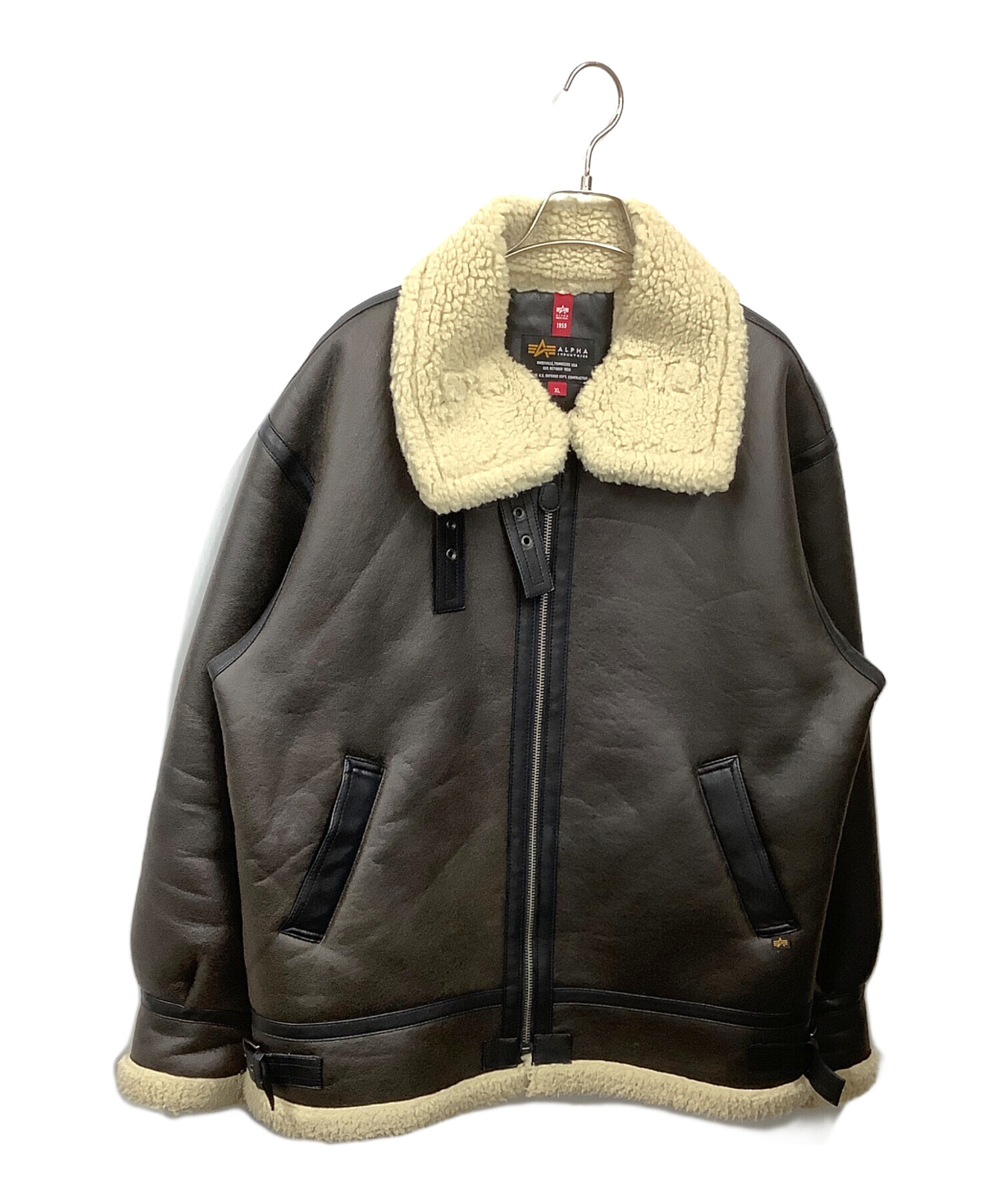 中古・古着通販】ALPHA (アルファ) B-3フェイクムートンフライト