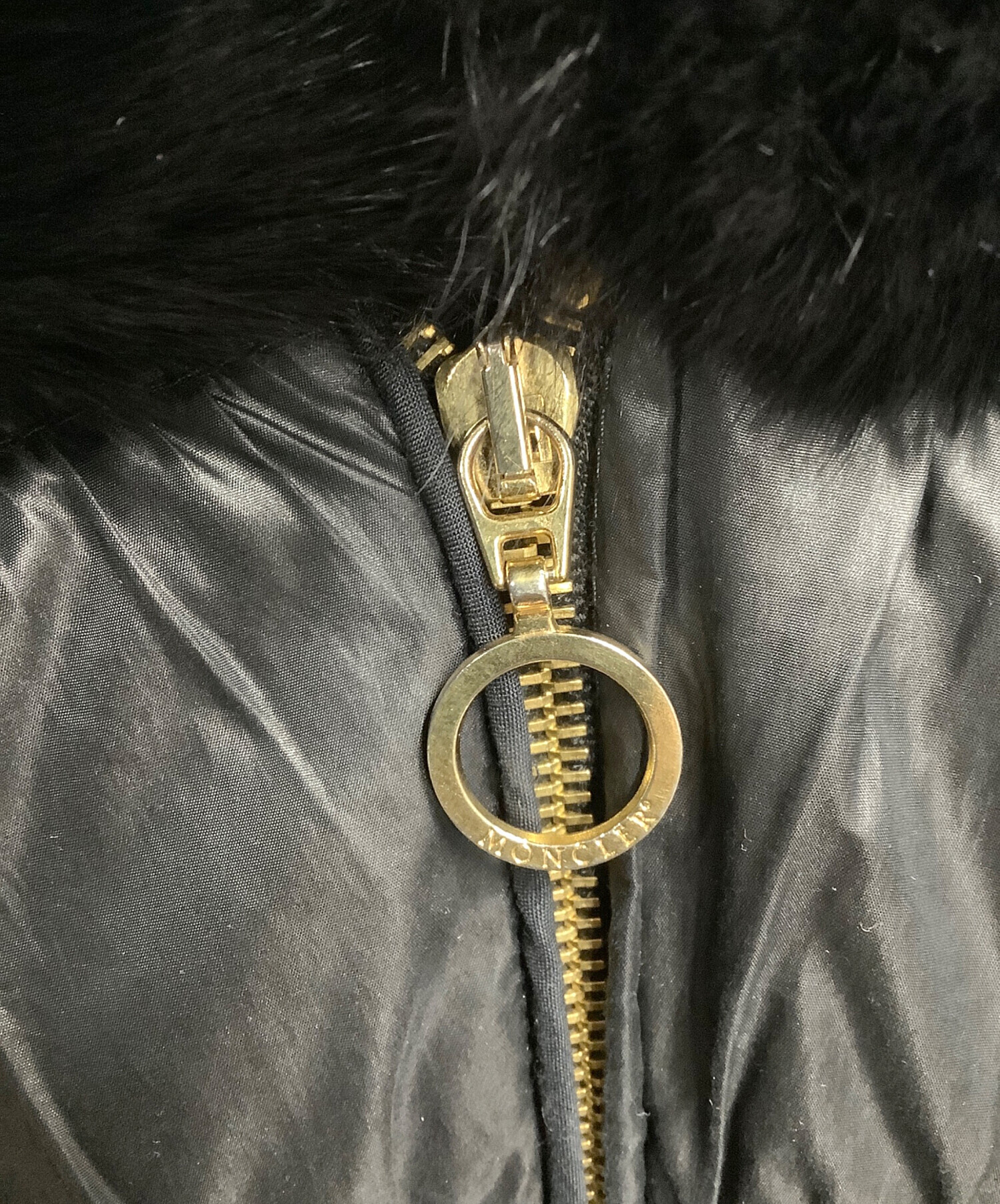 中古・古着通販】MONCLER (モンクレール) コヨーテファー付きダウン 
