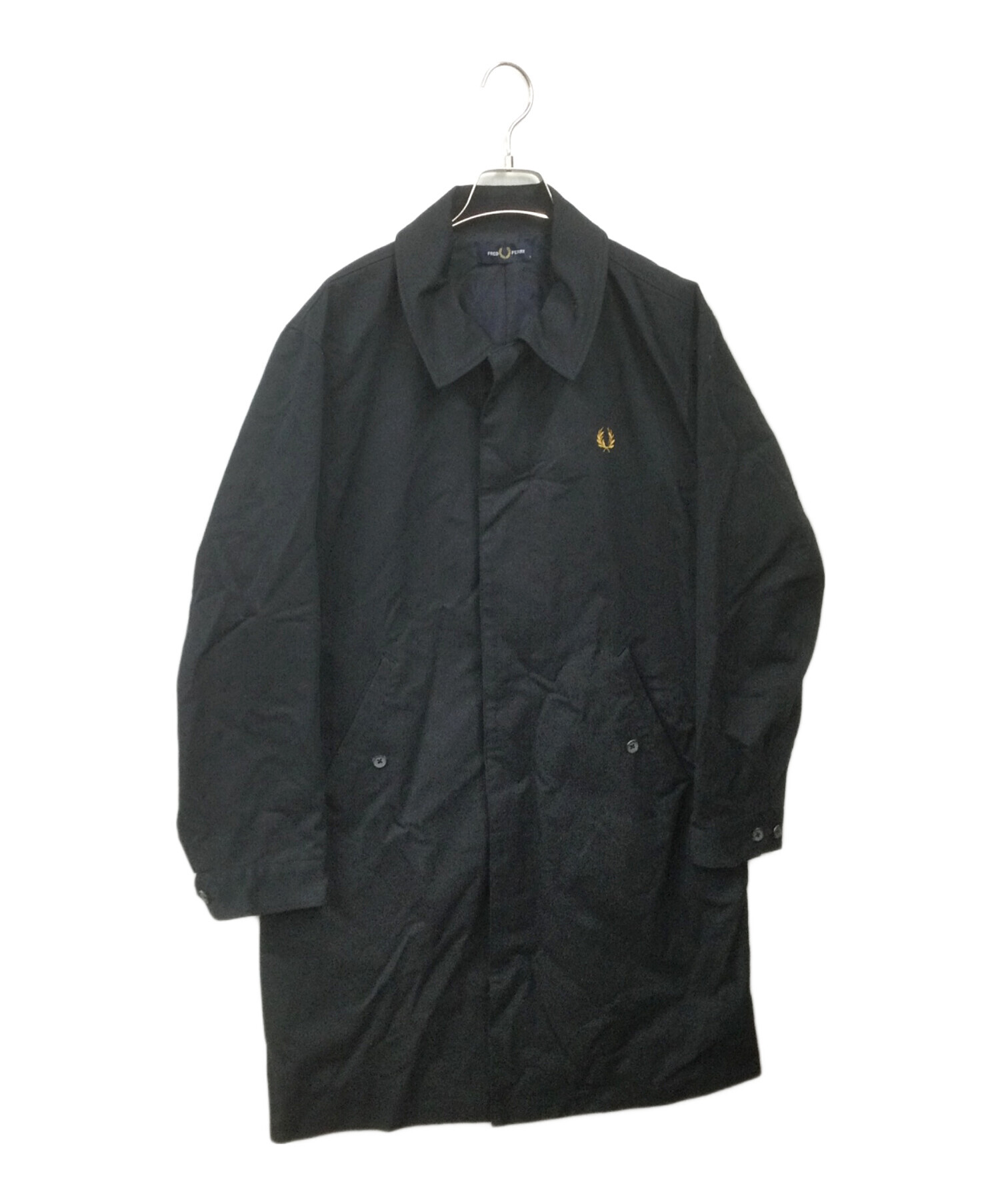 中古・古着通販】FRED PERRY (フレッドペリー) ロングコート ネイビー