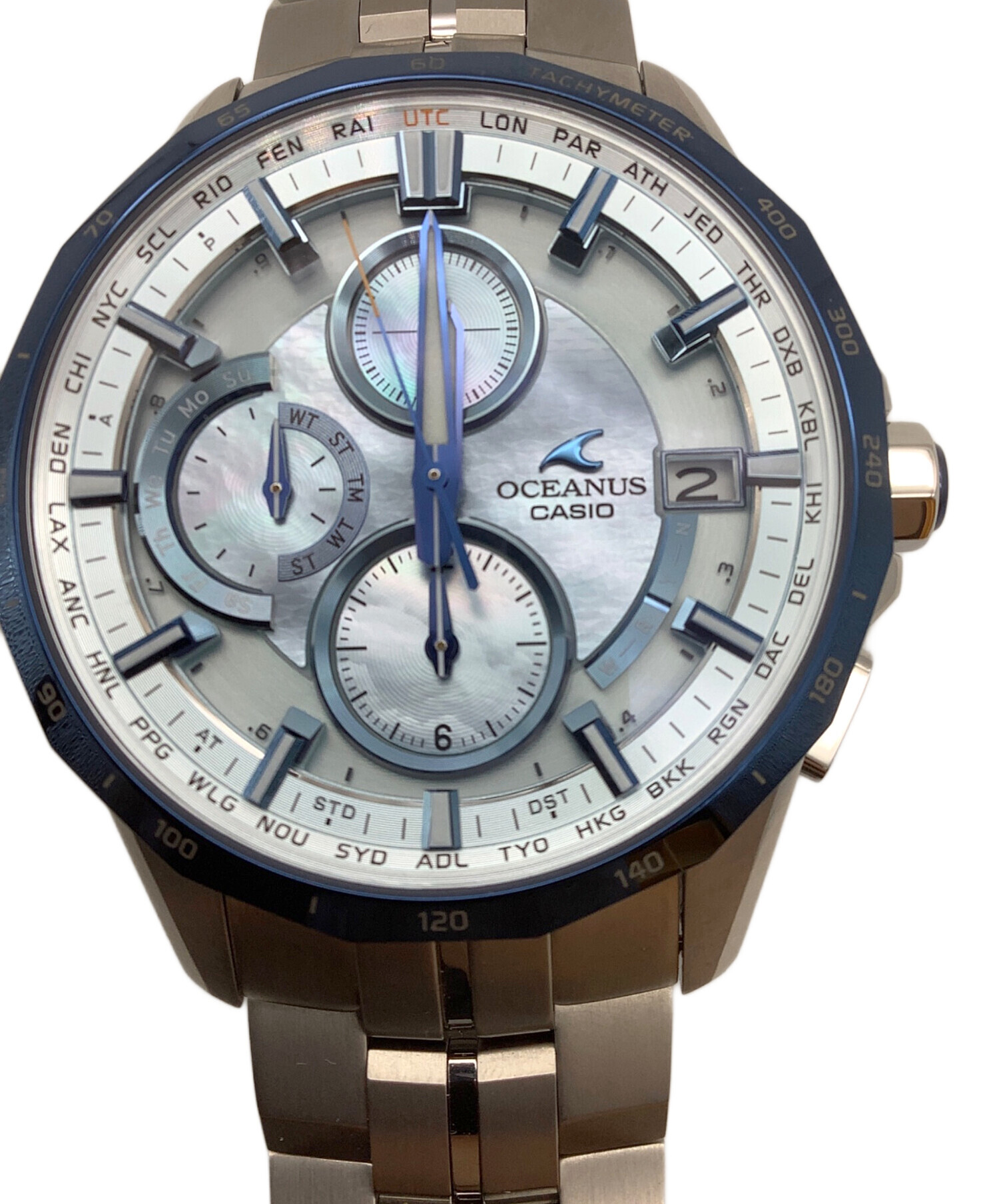 中古・古着通販】CASIO (カシオ) マンタ OCW-S3000-1AJF ブルー 
