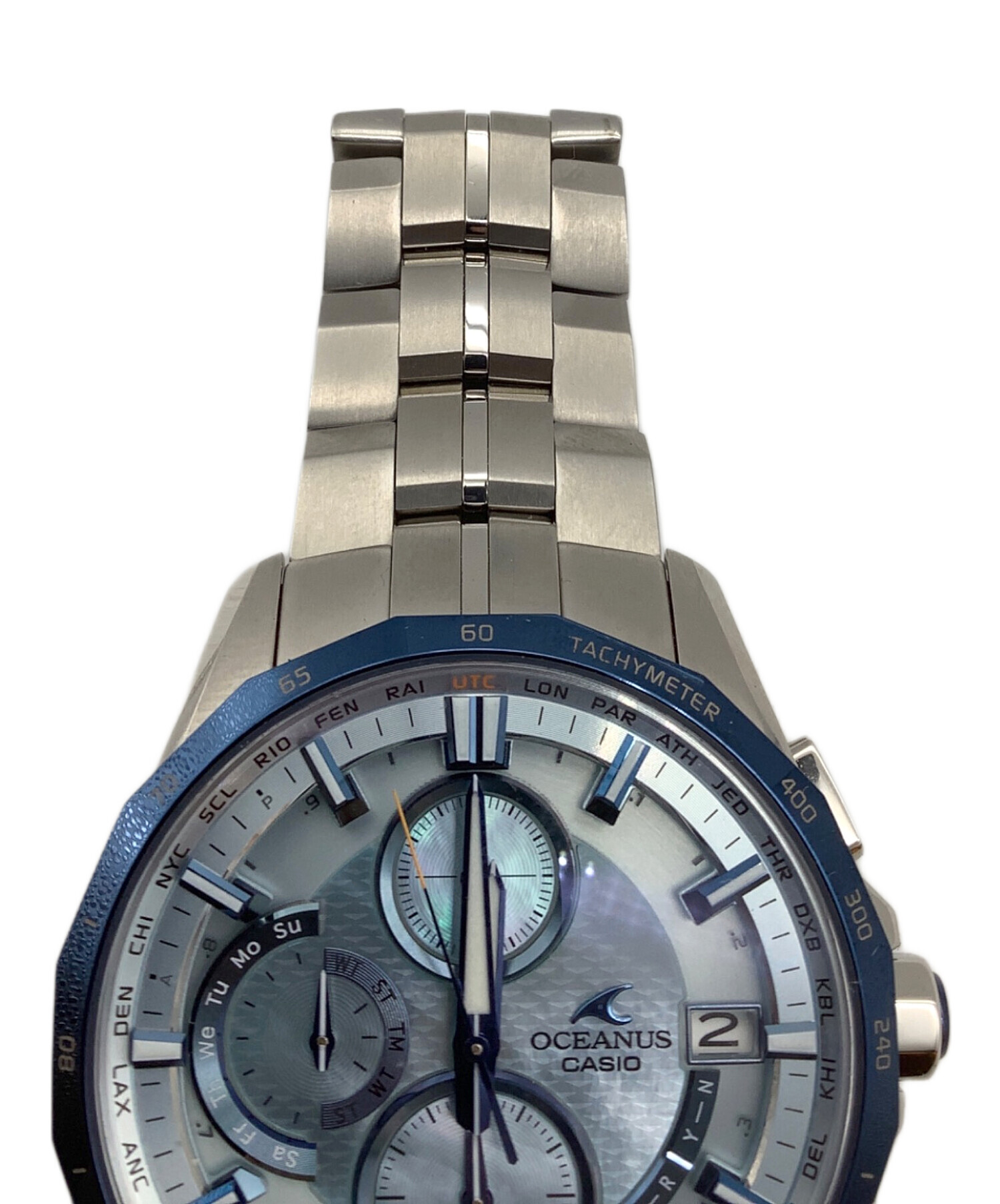 中古・古着通販】CASIO (カシオ) マンタ OCW-S3000-1AJF ブルー 