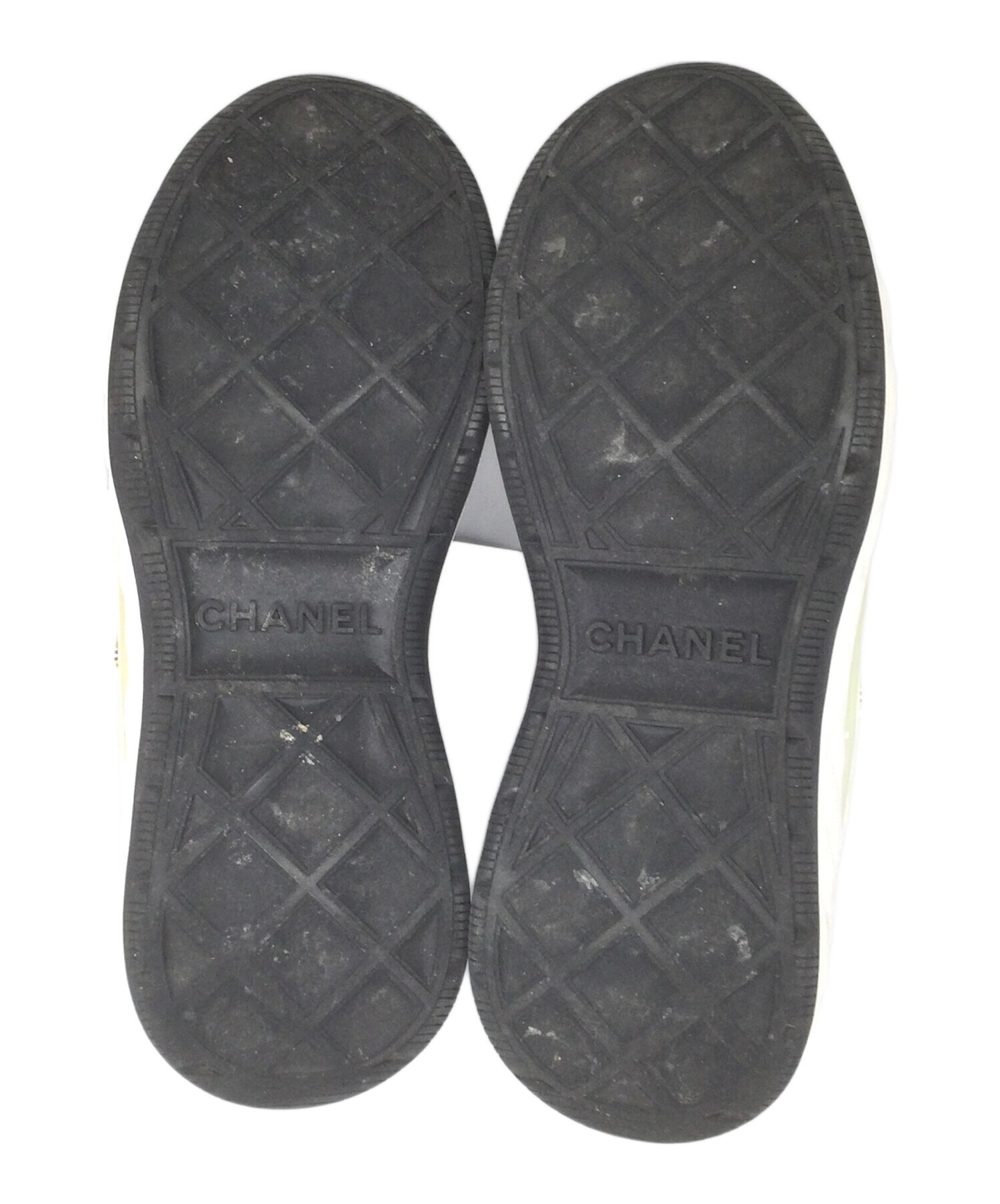 中古・古着通販】CHANEL (シャネル) ココマークファブリックスニーカー