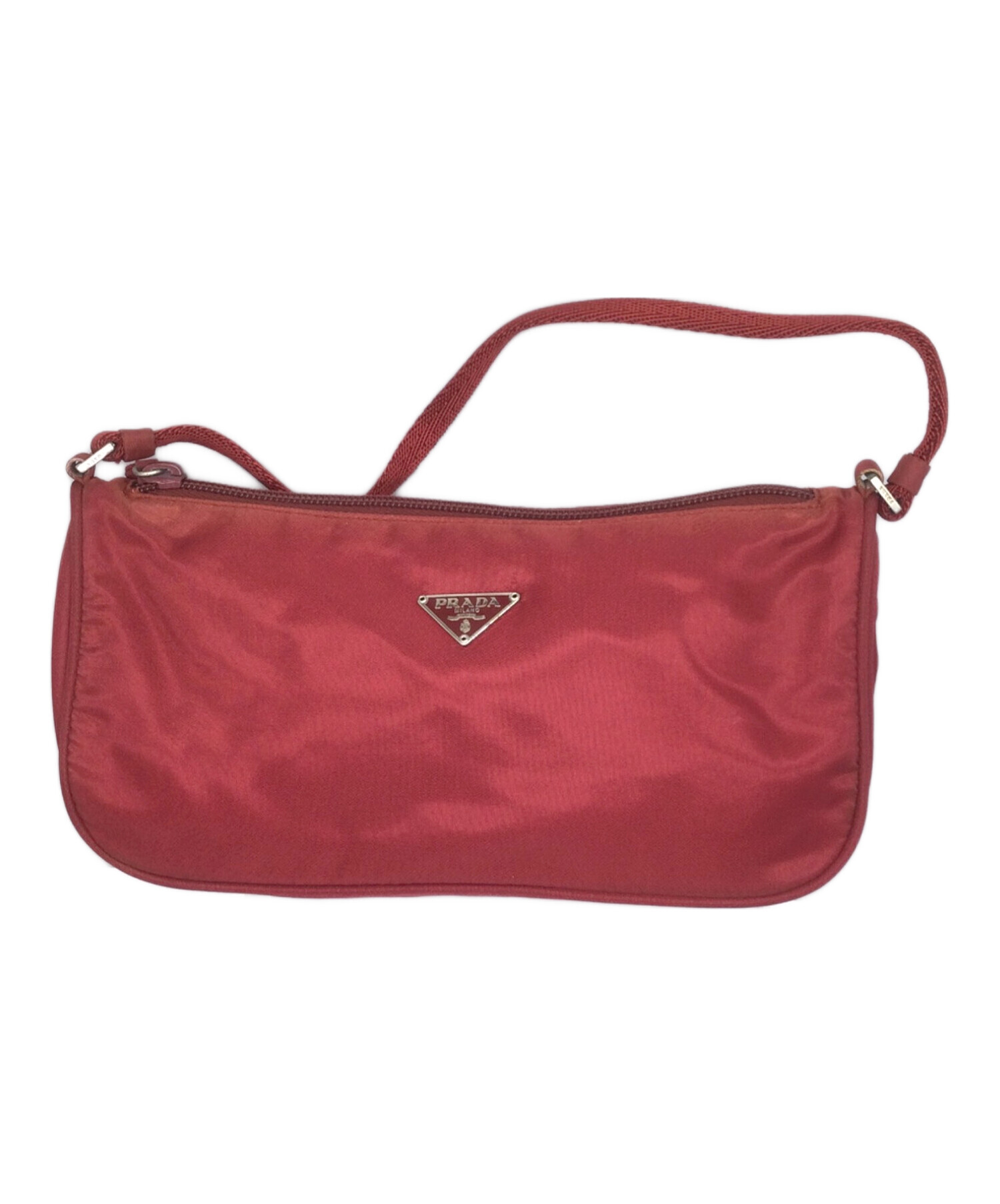 中古・古着通販】PRADA (プラダ) ハンドポーチ レッド レッド 