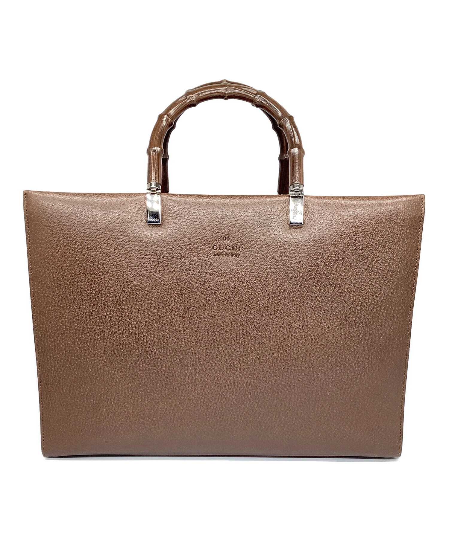 中古・古着通販】GUCCI (グッチ) ハンドバッグ ブラウン｜ブランド 