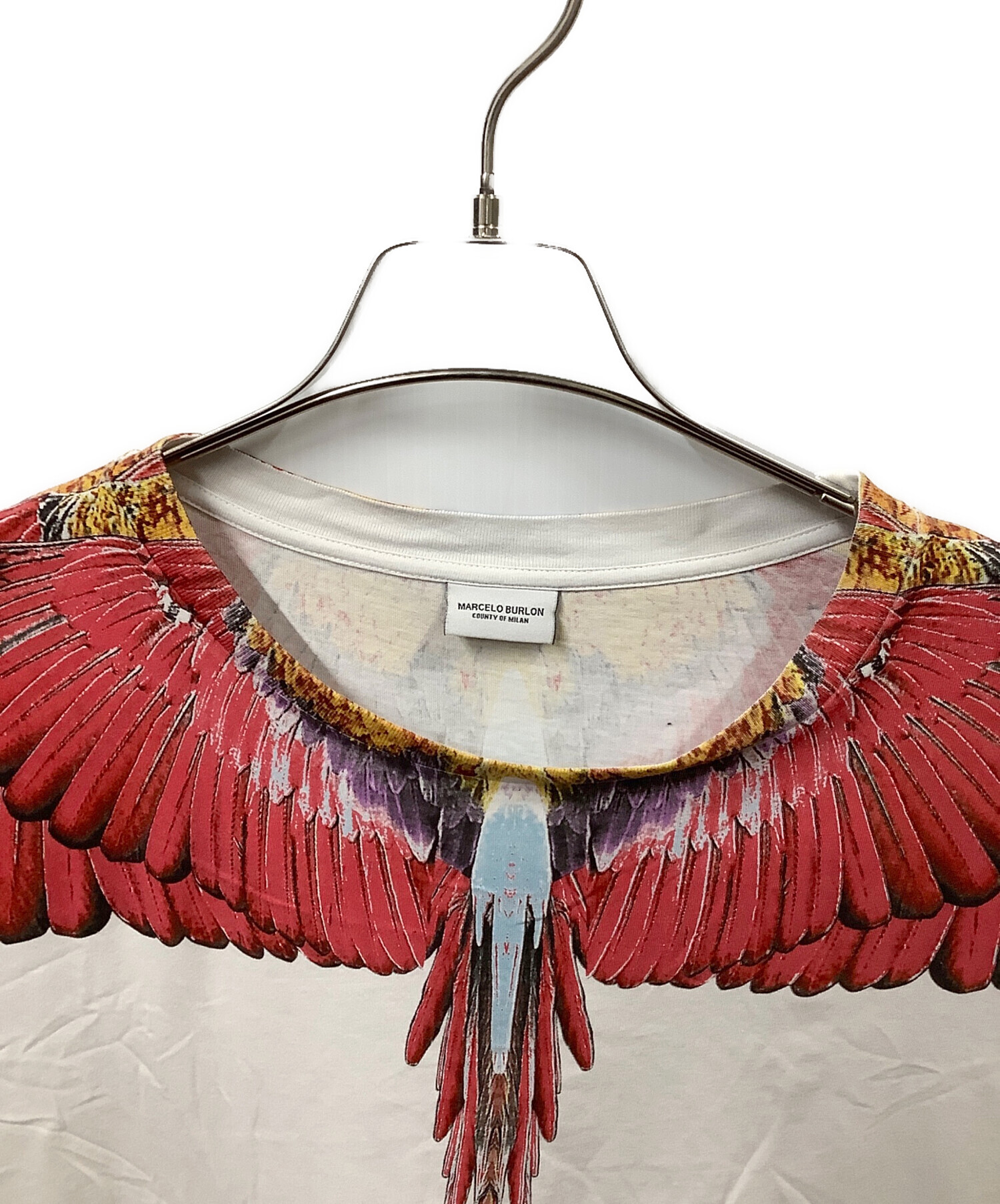 中古・古着通販】MARCELO BURLON (マルセロバーロン) White Alas Red T