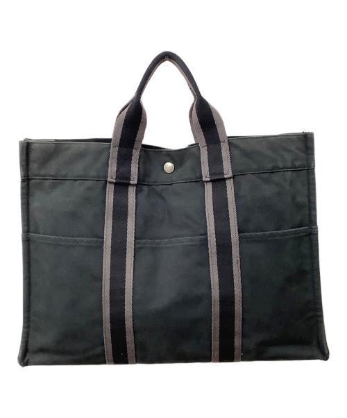 中古・古着通販】HERMES (エルメス) コットンキャンバストートバッグ