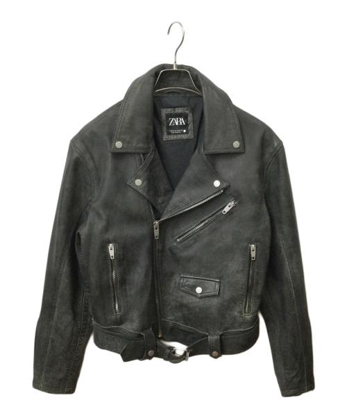 中古・古着通販】ZARA (ザラ) レザージャケット ブラック サイズ:M