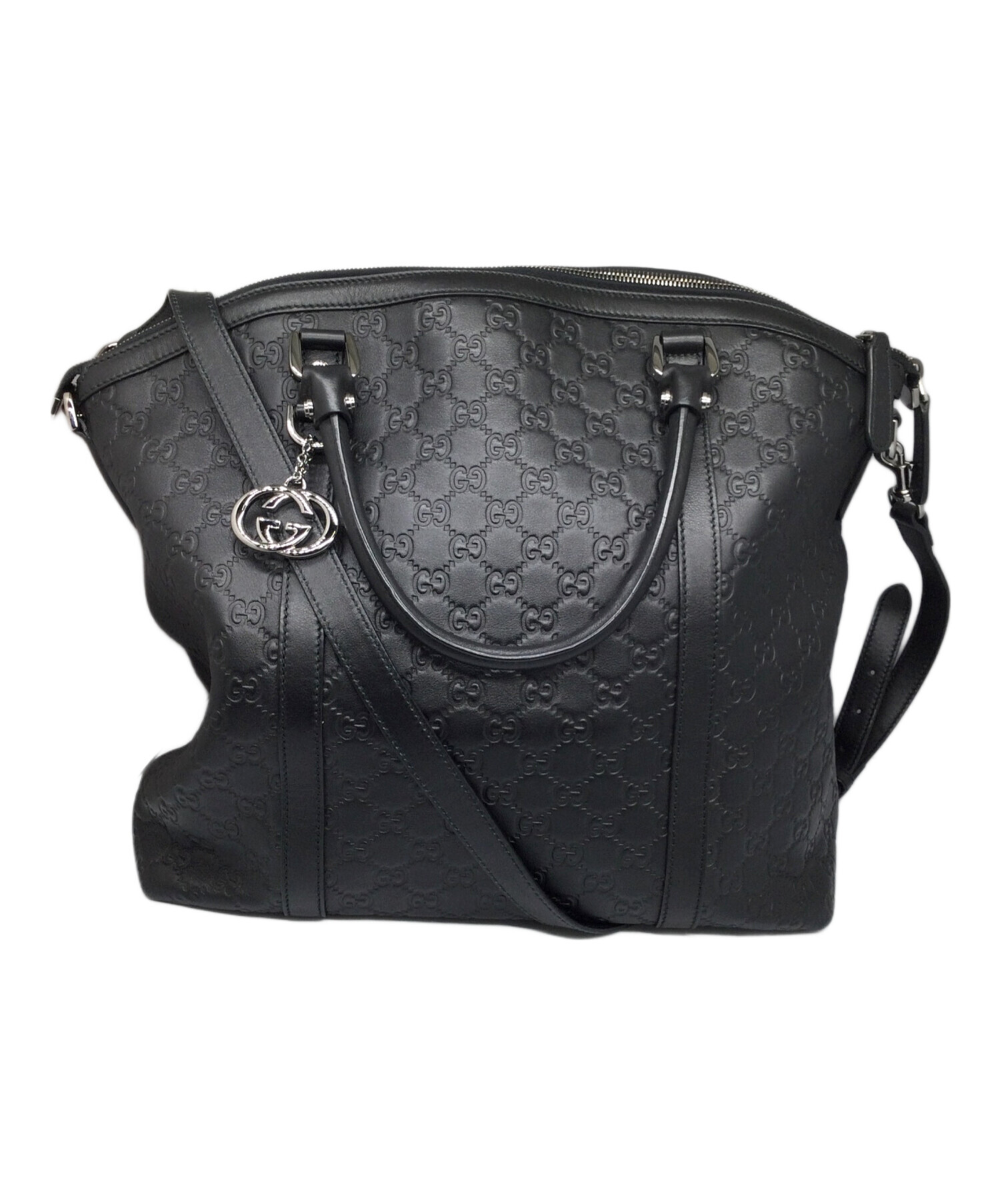 中古・古着通販】GUCCI (グッチ) GGレザー2WAYショルダーバッグ 