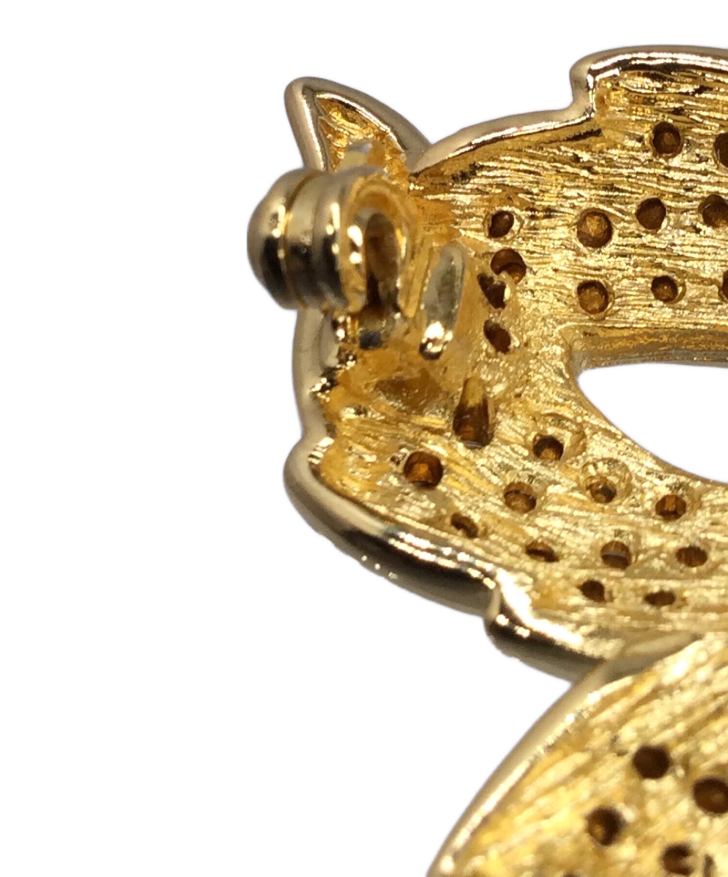 Christian Dior フラワーブローチ 希少！美品！】Christian Dior フラワー ブローチ ゴールド 入学