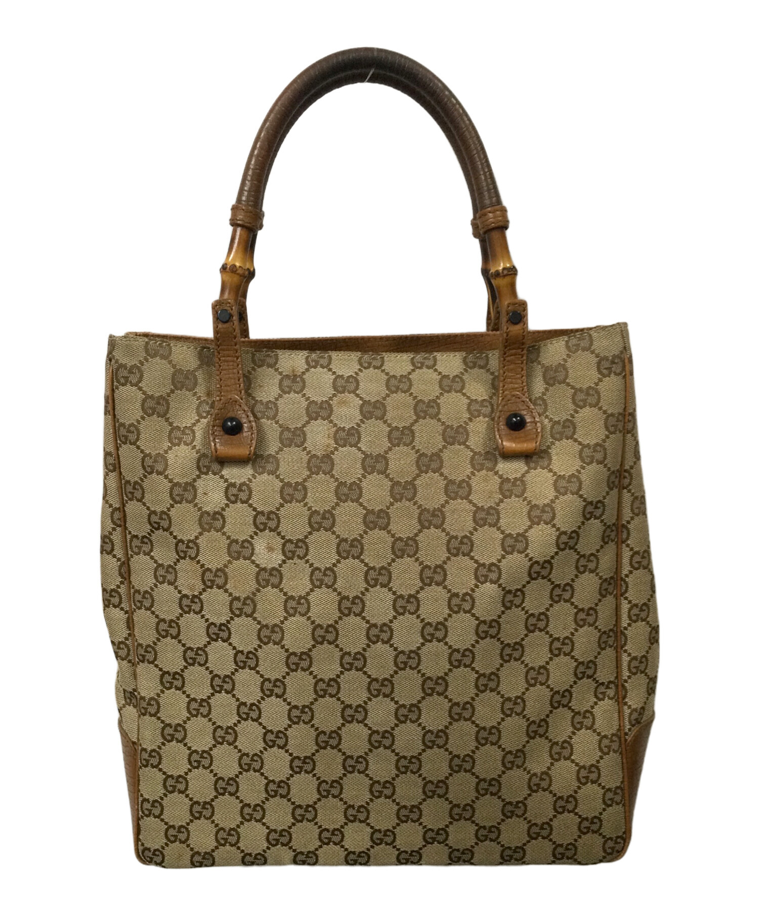 中古・古着通販】GUCCI (グッチ) ハンドバッグ ブラウン バンブー