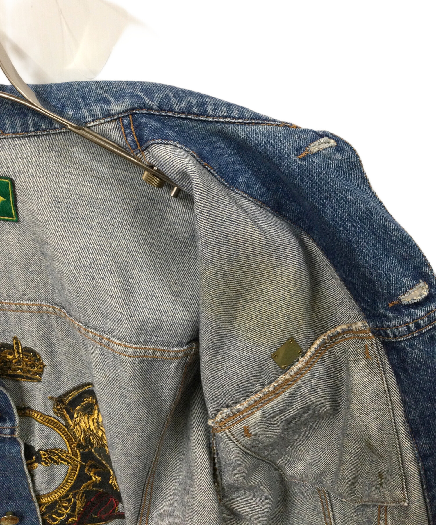 中古・古着通販】MCM (エムシーエム) ラインストーンデニムジャケット 