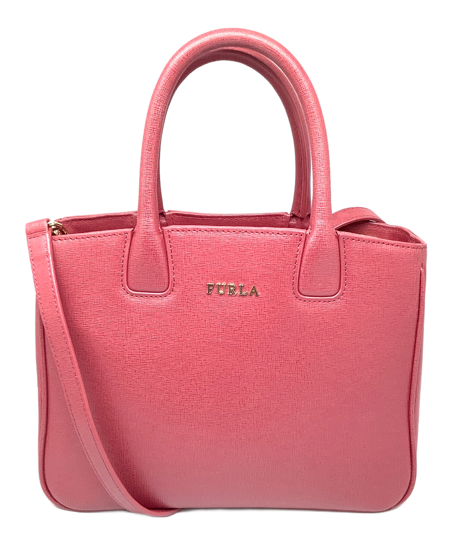 中古・古着通販】FURLA (フルラ) 2WAYバッグ レッド レッド｜ブランド