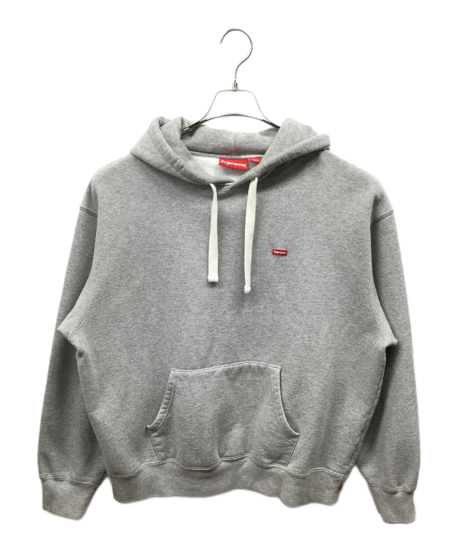 Old Supreme グレー フード付きパーカー 紙タグ 中古・古着通販】SUPREME (シュプリーム) ミニボックスロゴプル