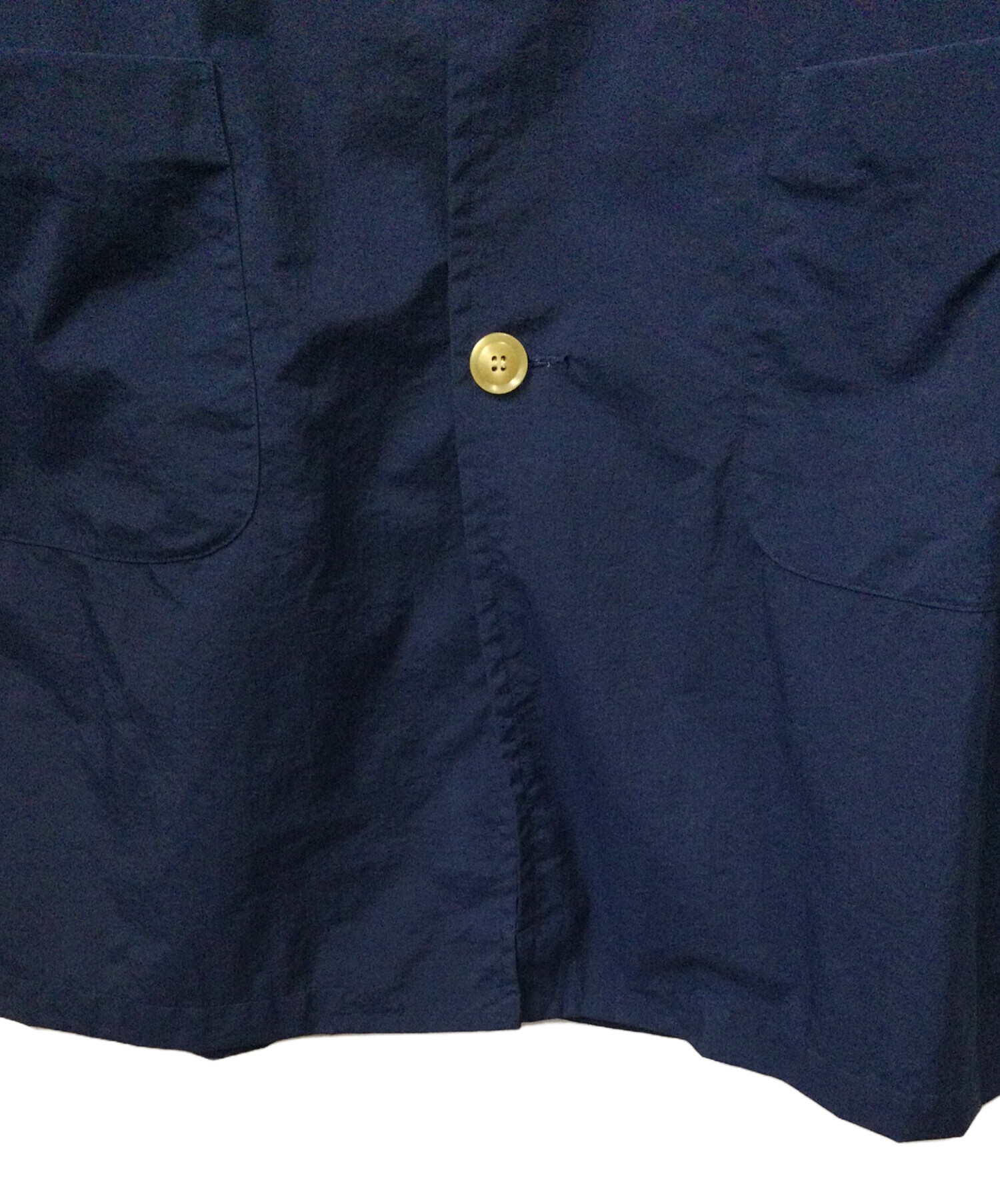 DANTON ネイビー ステンカラーコート 中古・古着通販】DANTON (ダントン) ステンカラーコート