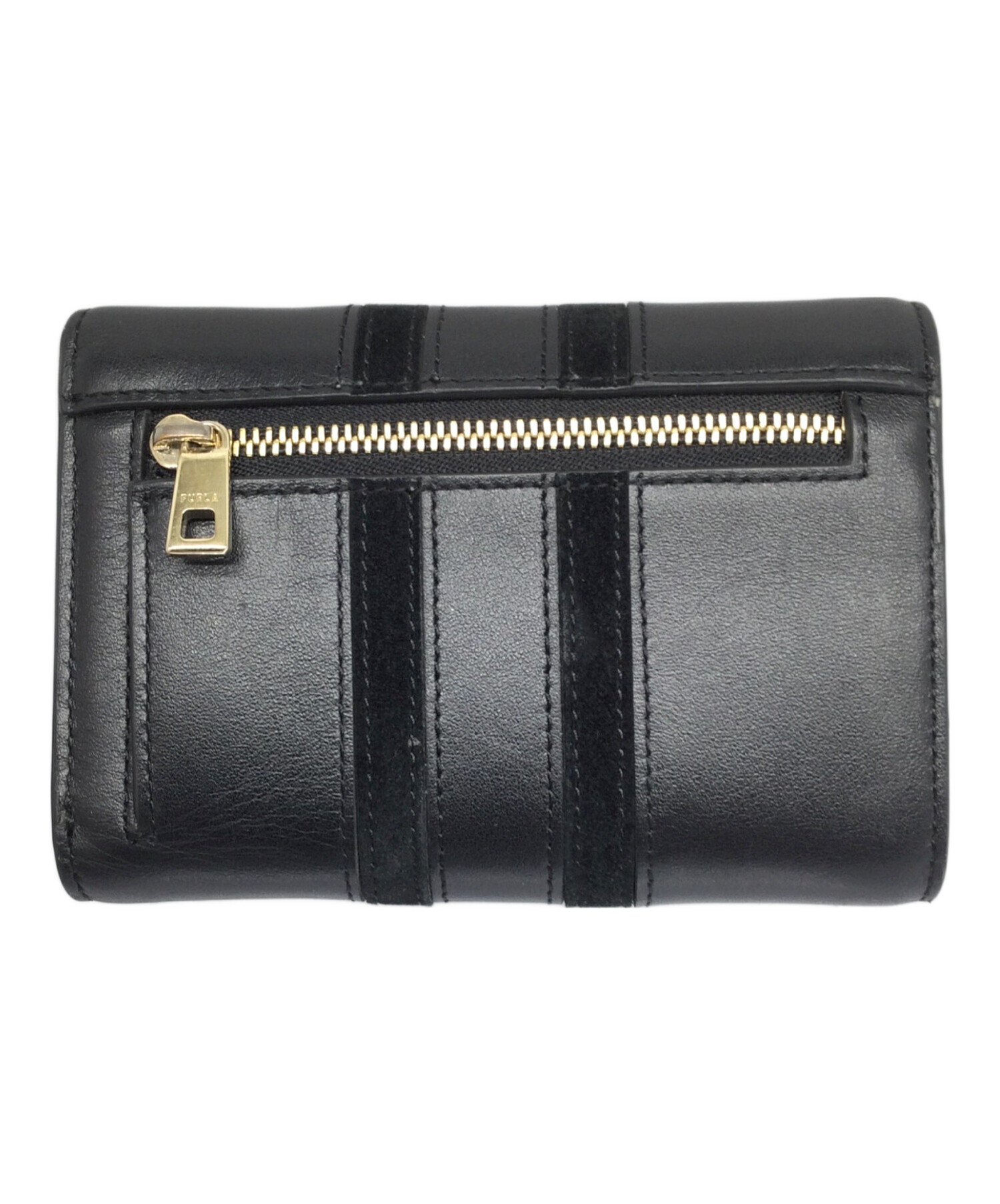 小物 FURLA sirena continental wallet black 中古・古着通販】FURLA (フルラ) SIRENA M COMPACT WALLET ブラック