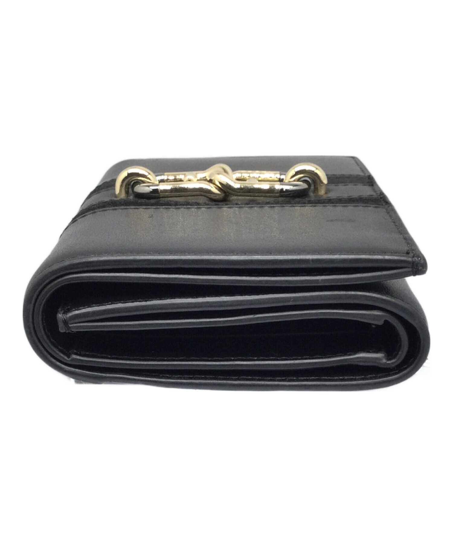 中古・古着通販】FURLA (フルラ) SIRENA M COMPACT WALLET ブラック