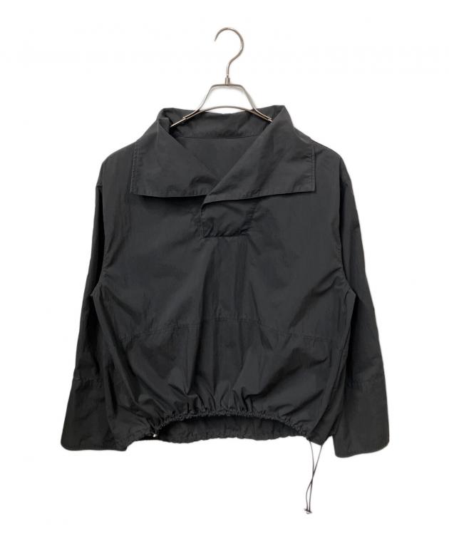 アダムエロペ　ブラック　スタンドネック　ドロストシャツ　プルオーバーシャツ　黒 中古・古着通販】Adam et Rope (アダム エ ロペ) サステナブル