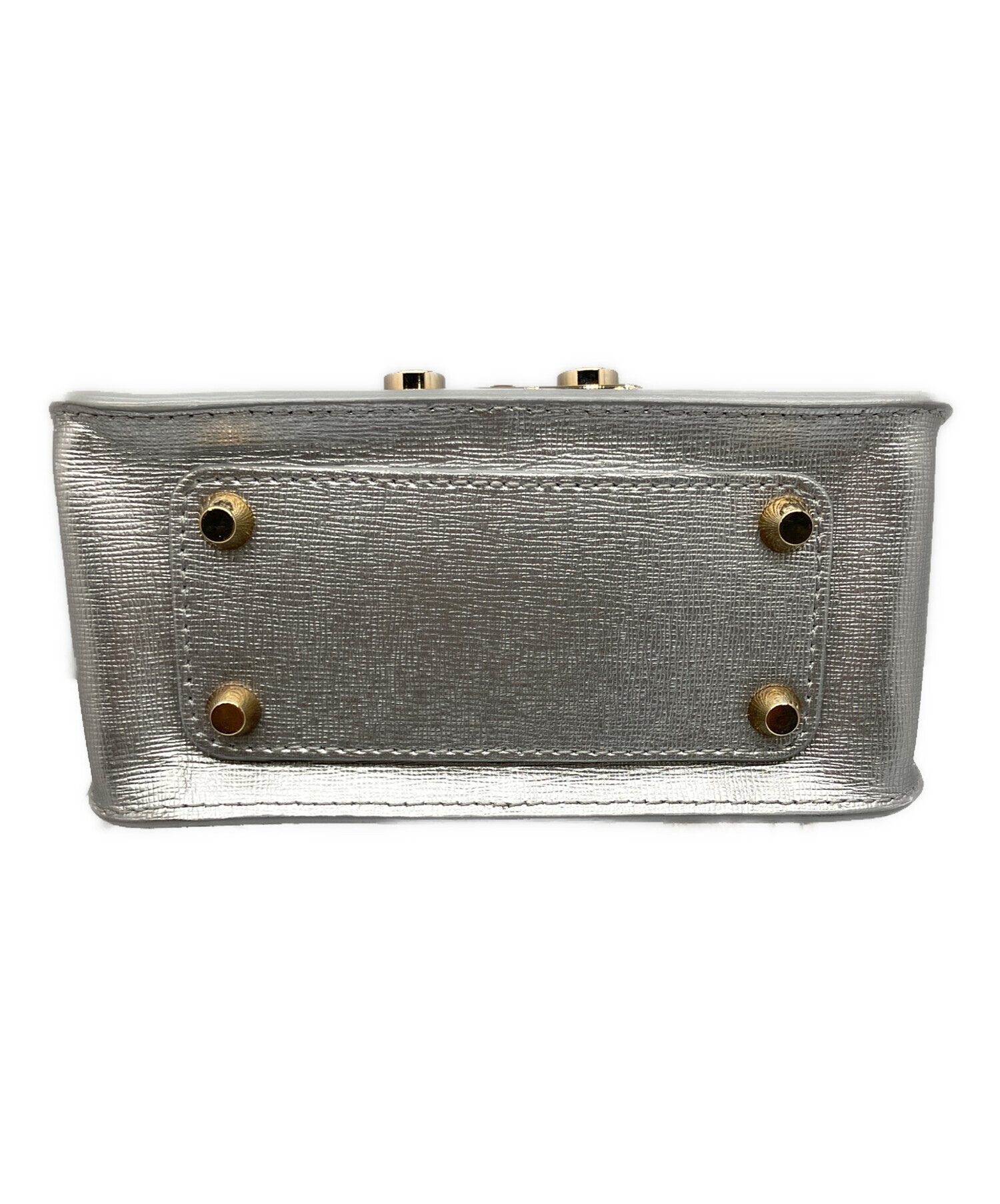 新品未使用！FURLA ショルダーバッグ 中古・古着通販】FURLA (フルラ) ショルダーバッグ シルバー グレー