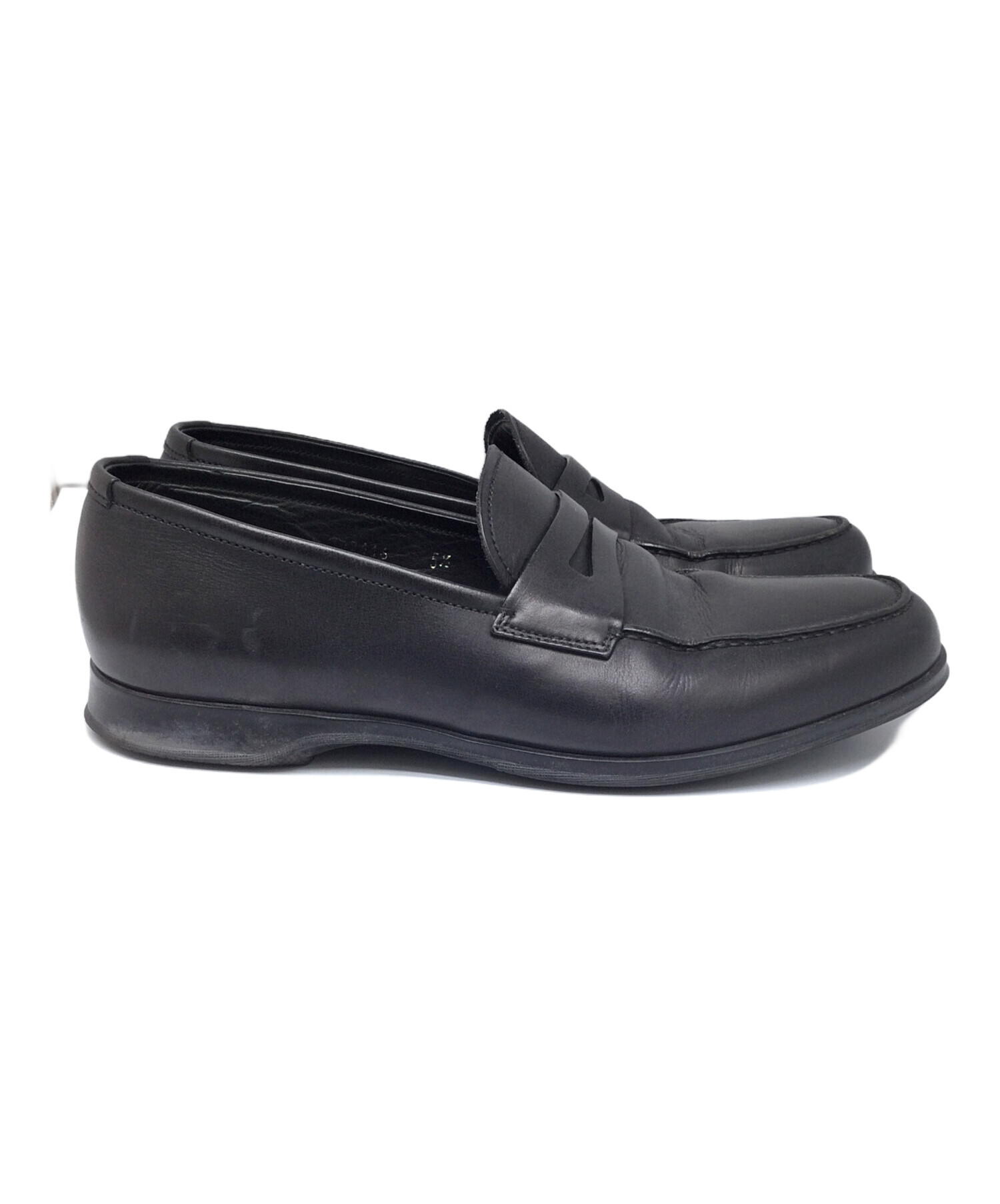 中古・古着通販】PRADA (プラダ) コインローファー ブラック ブラック