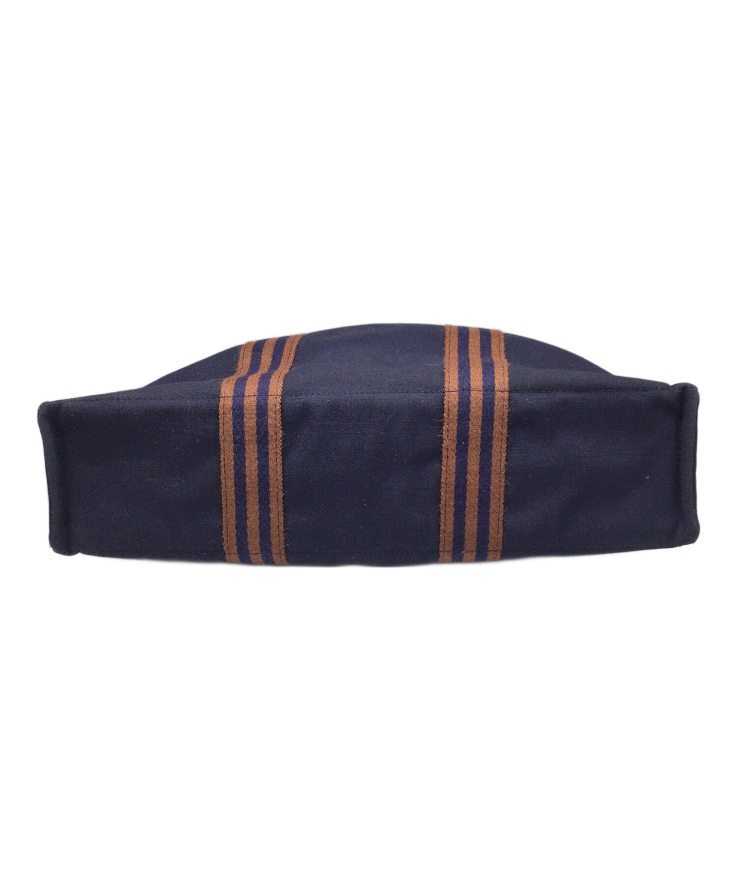 中古・古着通販】HERMES (エルメス) キャンバストートバッグ ネイビー