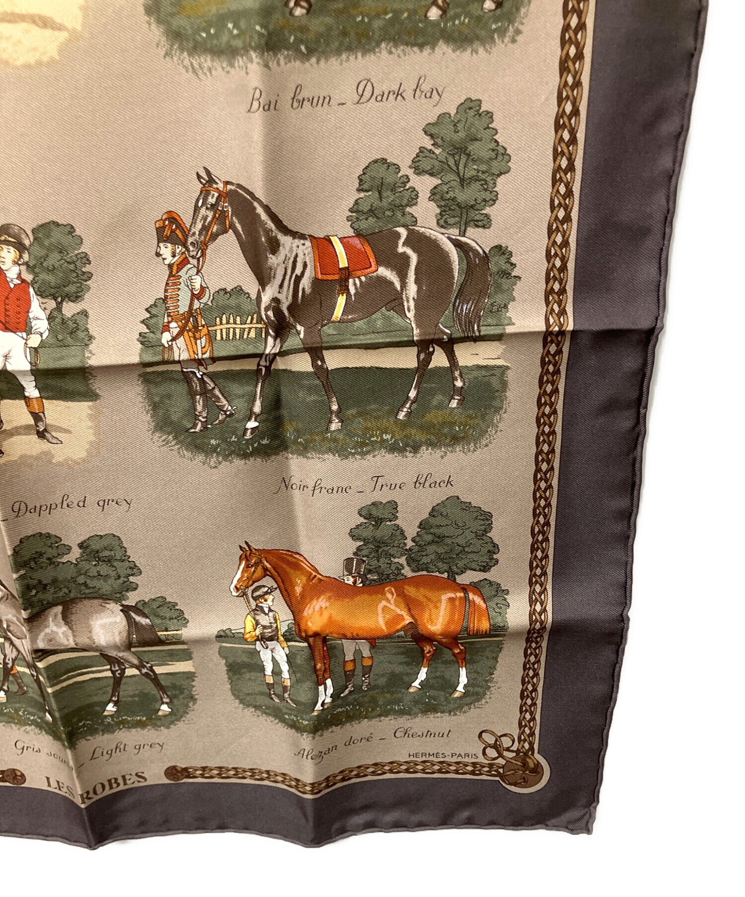 中古・古着通販】HERMES (エルメス) プチカレ 馬の毛色 グレー