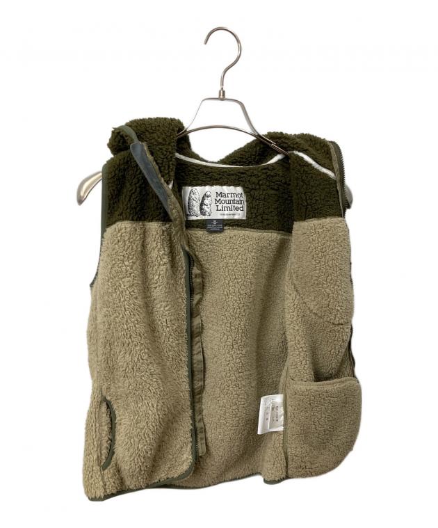 中古・古着通販】Marmot (マーモット) ボアフリースベスト オリーブ