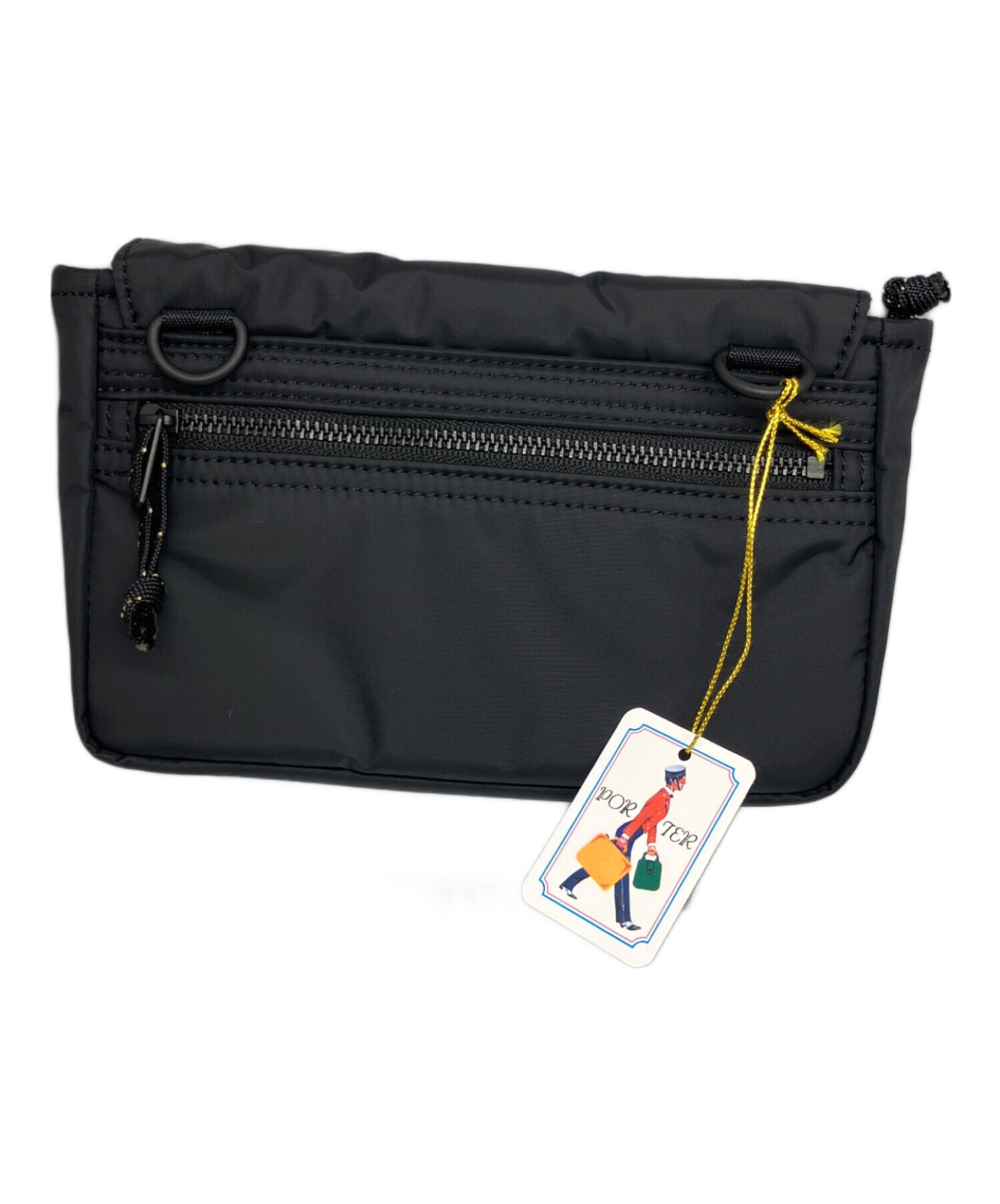 中古・古着通販】PORTER (ポーター) ショルダーポーチ ブラック 未使用 