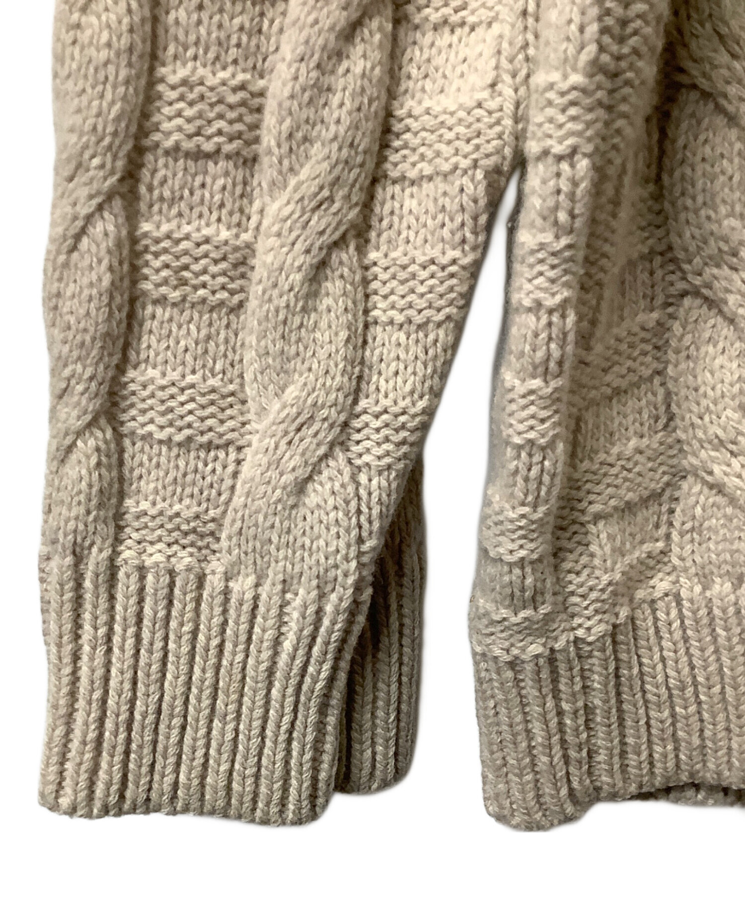 中古・古着通販】COACH (コーチ) ケーブル ニット Vネック セーター