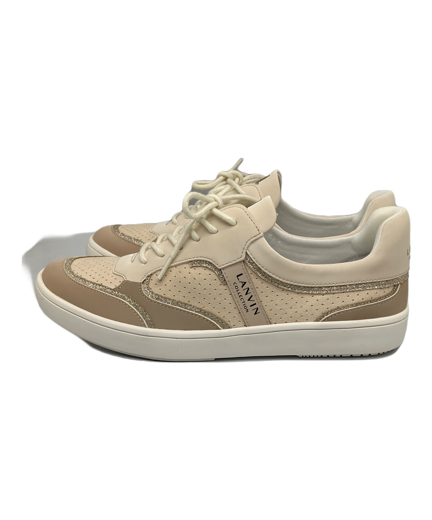 中古・古着通販】LANVIN (ライバン) パンチングレースアップスニーカー 