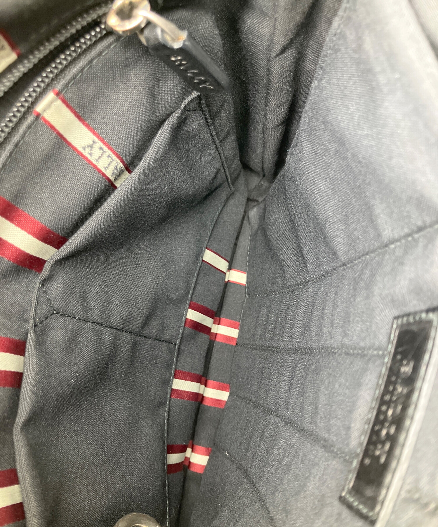 中古・古着通販】BALLY (バリー) レザーショルダーバッグ ブラック 