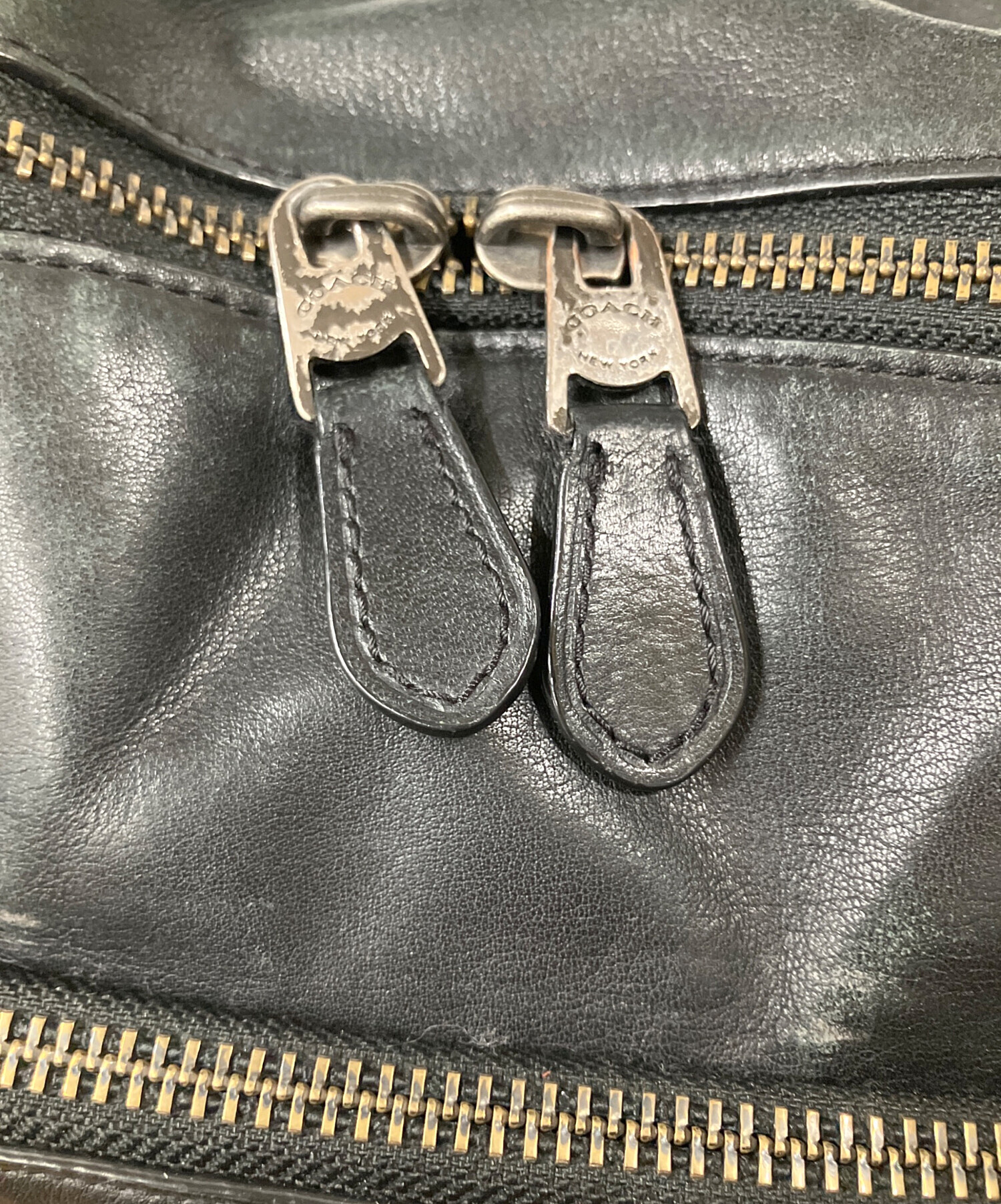 中古・古着通販】COACH (コーチ) グラハム レザーリュック ブラック
