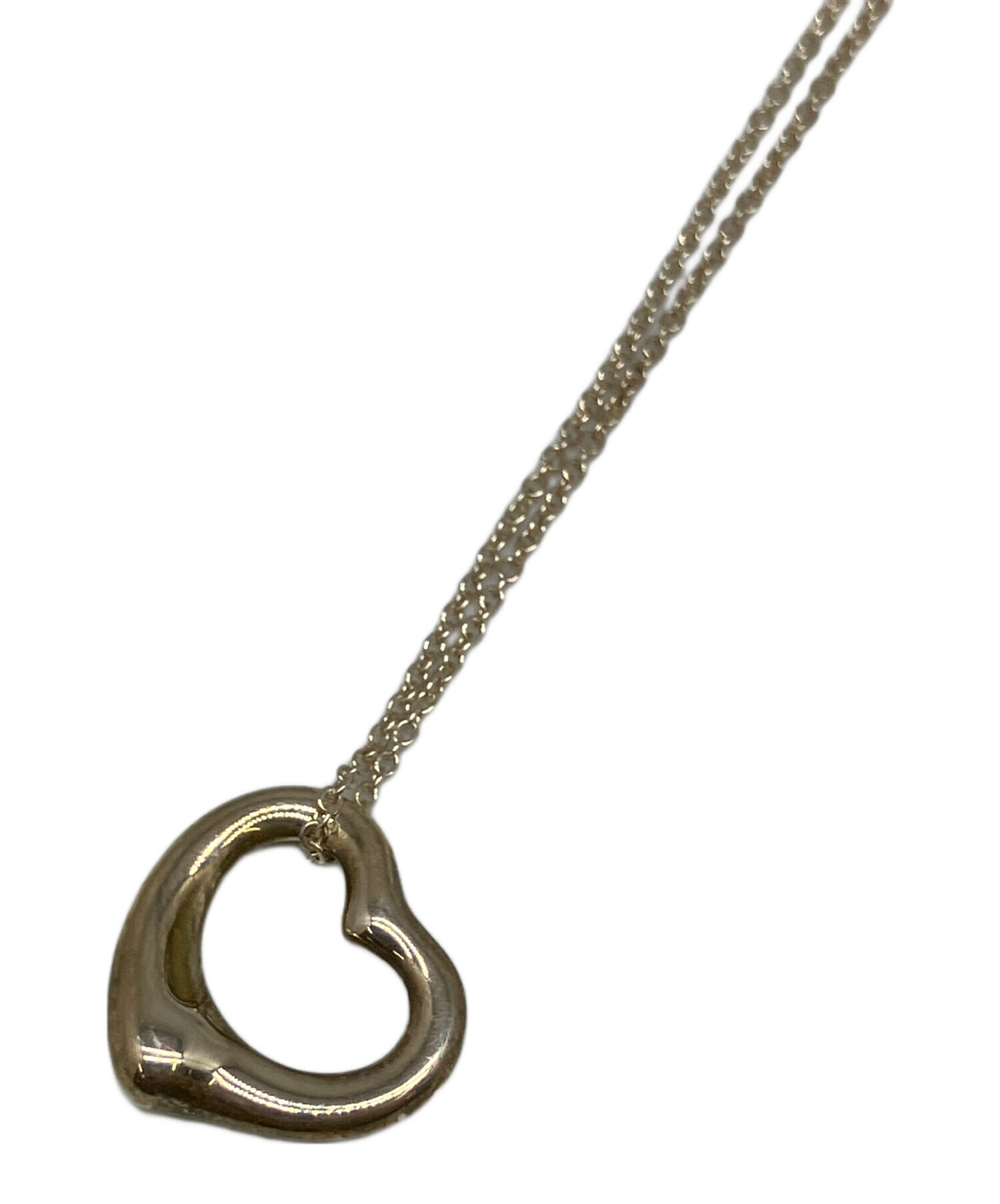 Tiffany & Co. ハート型ネックレス　中古 TIFFANY&Co.（ティファニー） 美品 Tiffany&Co オープンハート