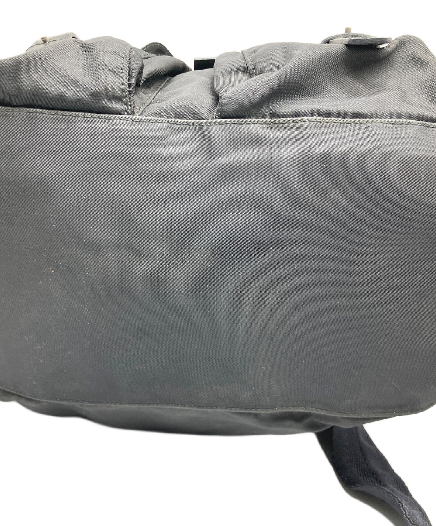 中古・古着通販】PRADA (プラダ) ナイロンリュック ブラック ブラック