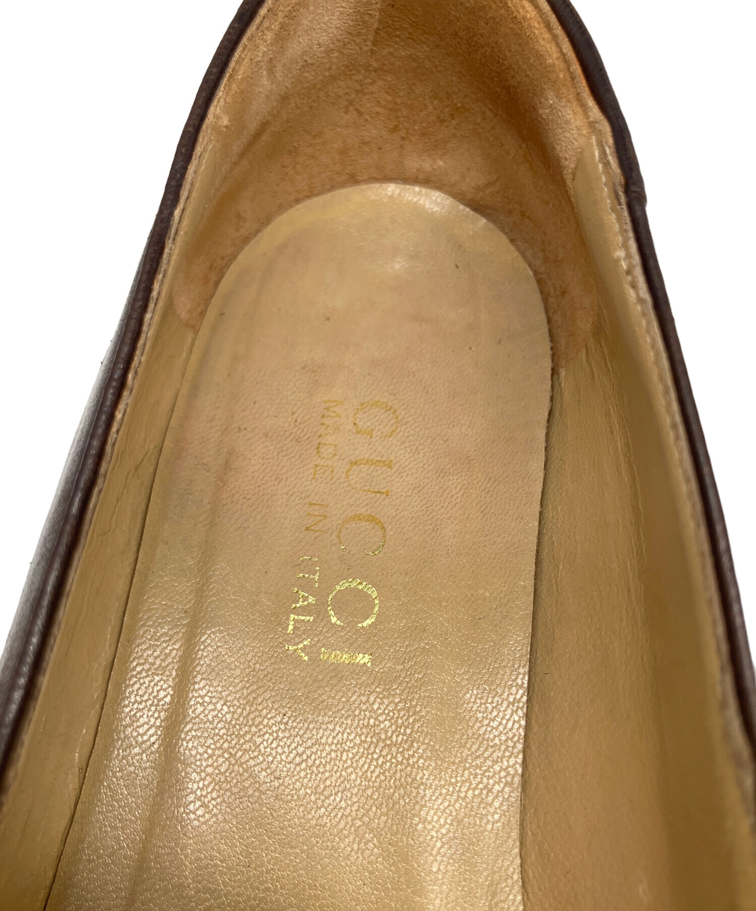 中古・古着通販】GUCCI (グッチ) ローファー ブラウン ブラウン サイズ 