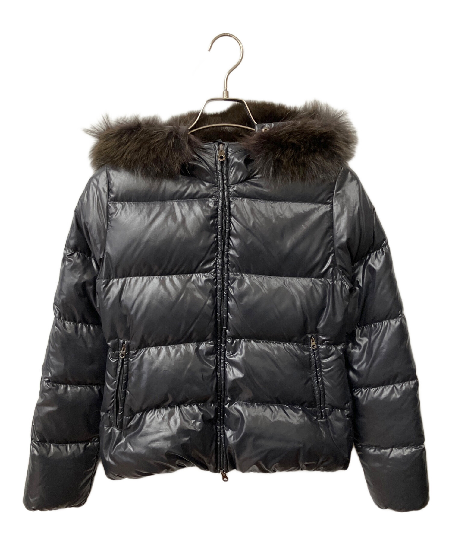 660 DUVETICA デュベティカ ダウンジャケット ブラック 40 中古・古着通販】DUVETICA (デュベティカ) ダウンジャケット ブラック