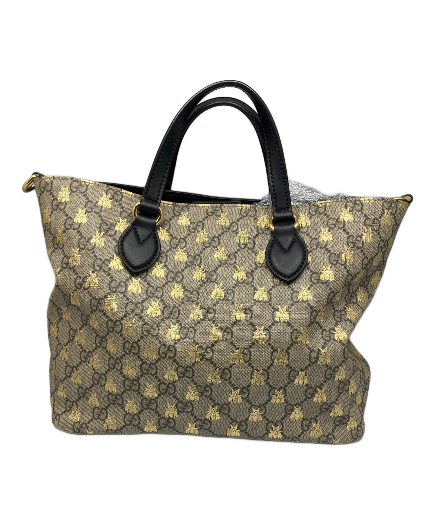 中古・古着通販】GUCCI (グッチ) GGシュプリーム2WAYバッグ ベージュ 
