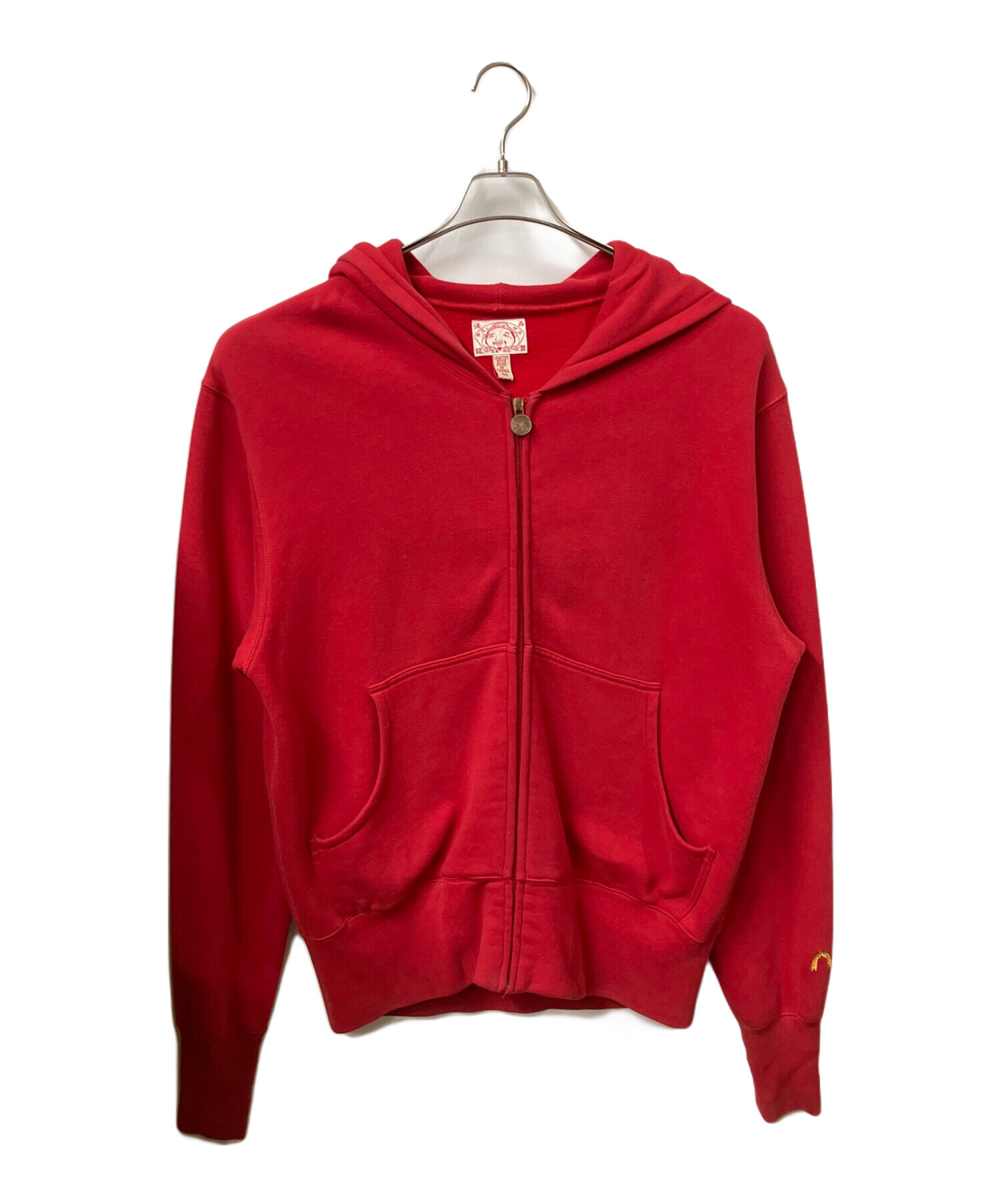 中古・古着通販】EVISU (エヴィス) ジップパーカー レッド レッド