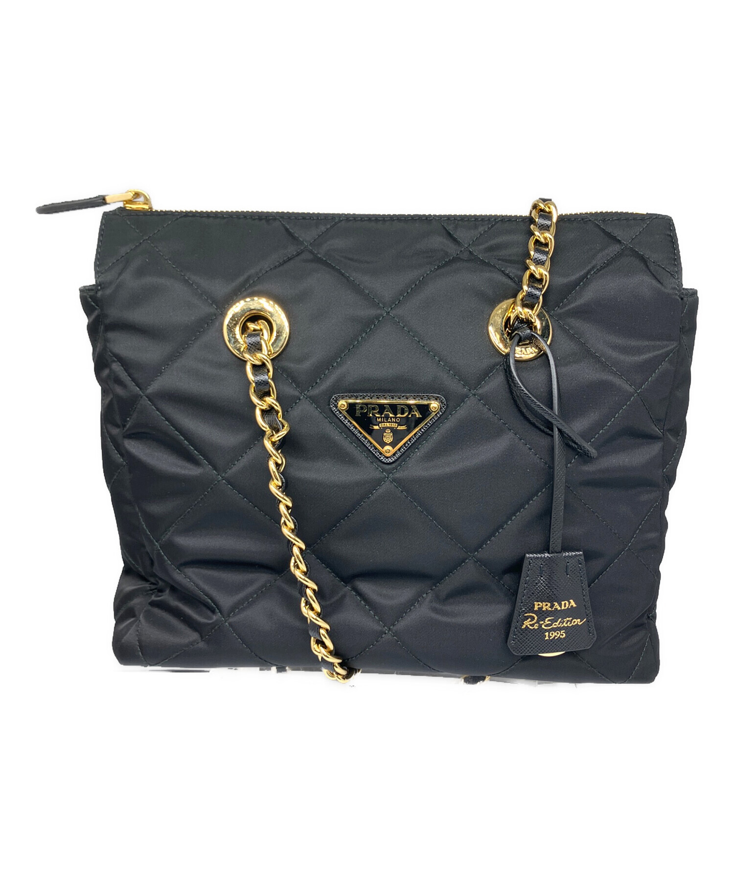 Q2577 未使用 プラダ Tessuto Quilting パデッド PRADA プラダ TESSUTO QUILTIN Re-Nylon パデッド ブランドオフ