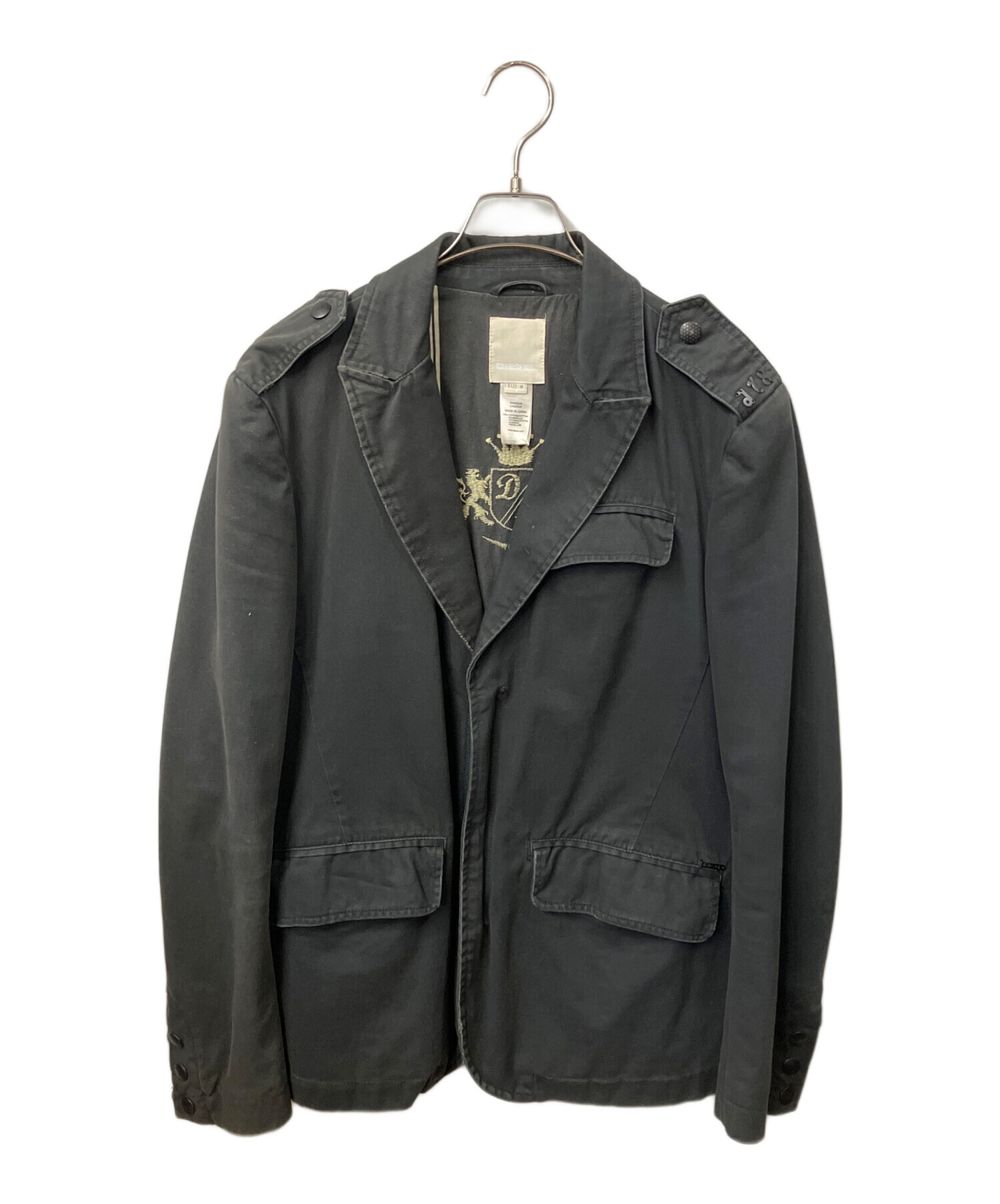 DIESEL ディーゼル 00s レザーテーラードジャケット ブラック 【公式通販】